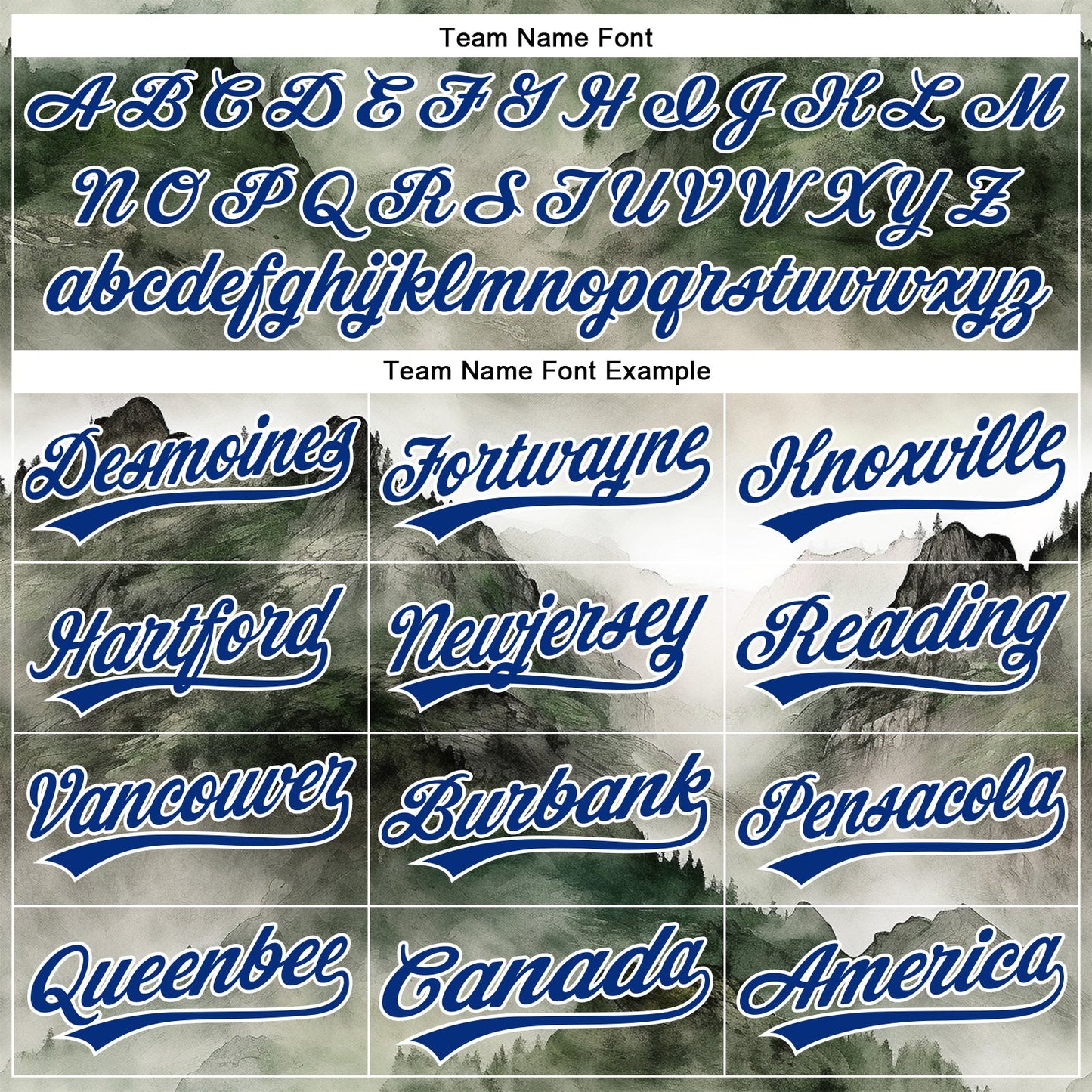 Custom White Red-Royal 3D Pattern Design Mountains Landscape Authentic Baseball Jersey view 4