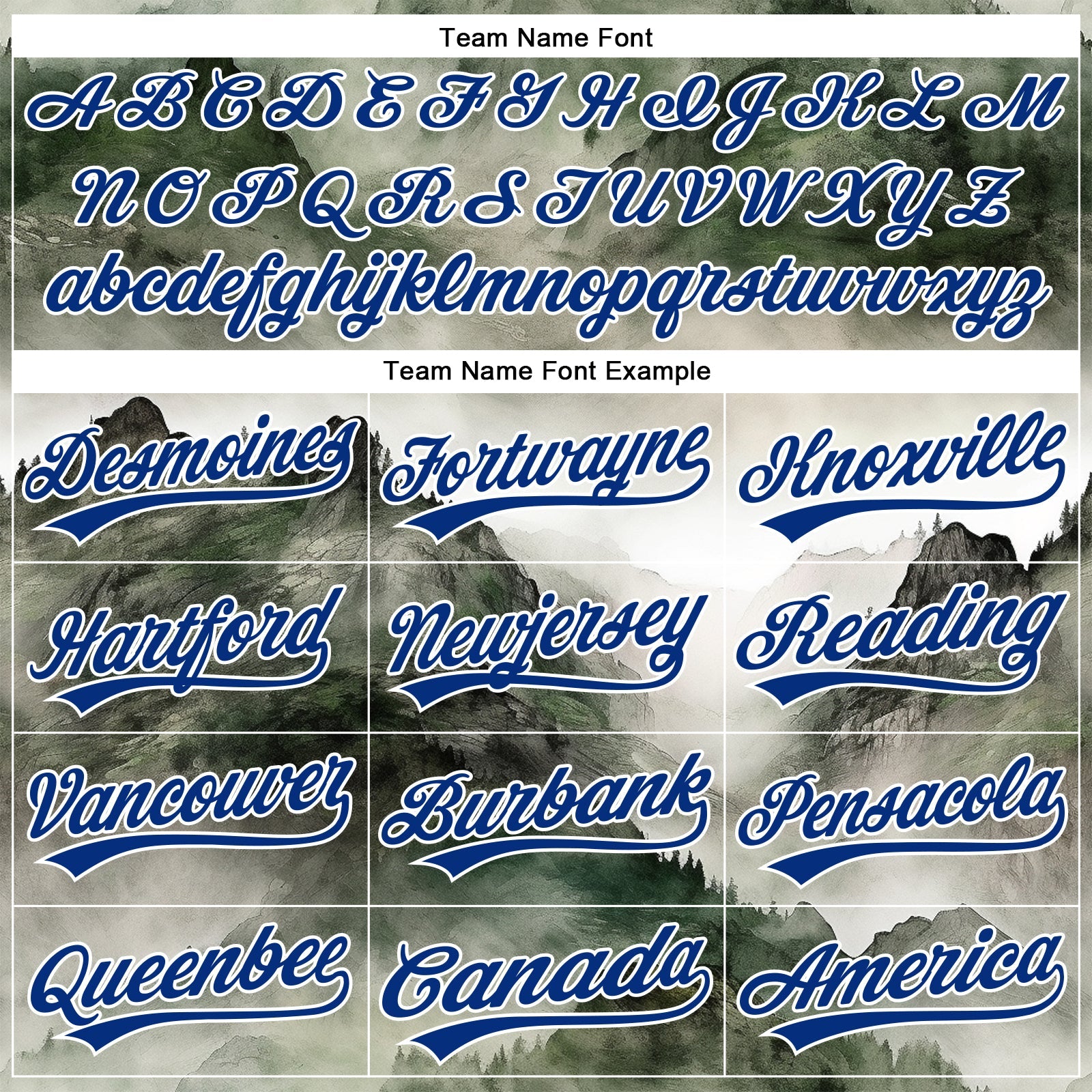 Custom White Red-Royal 3D Pattern Design Mountains Landscape Authentic Baseball Jersey view 4