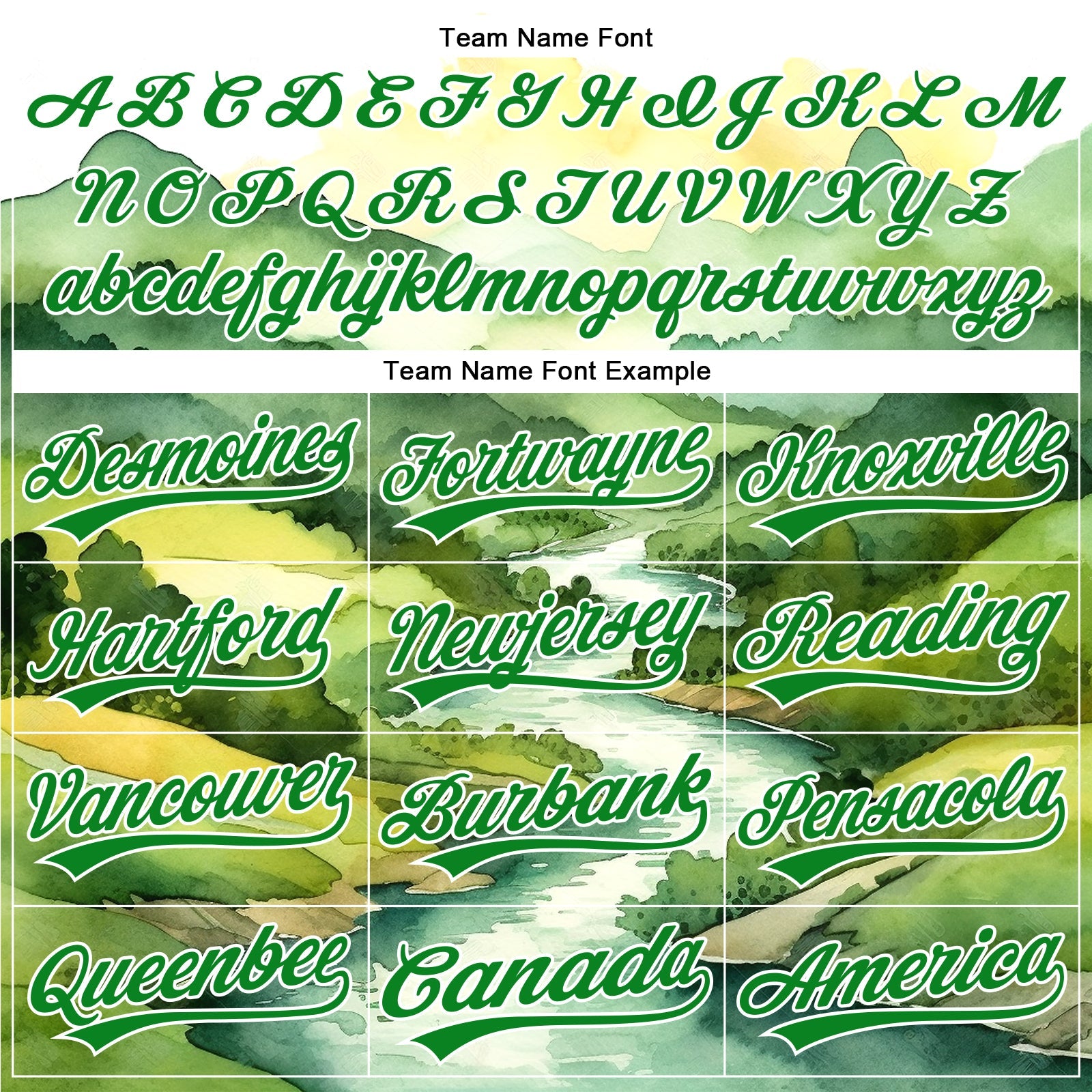 Custom White Grass Green 3D Pattern Design Mountains Landscape Authentic Baseball Jersey view 4