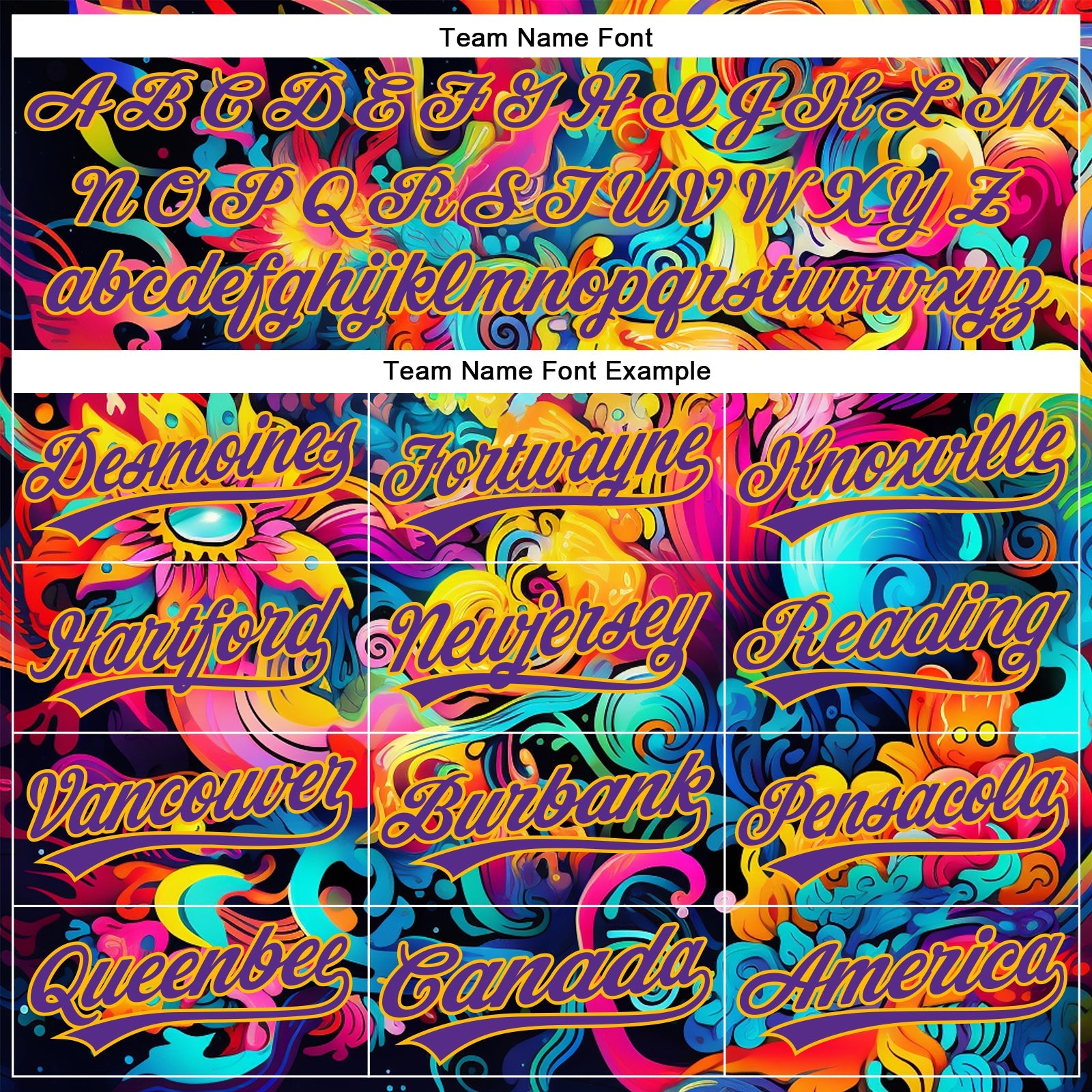 Custom Black Purple-Gold 3D Pattern Design Abstract Painting Authentic Baseball Jersey view 4