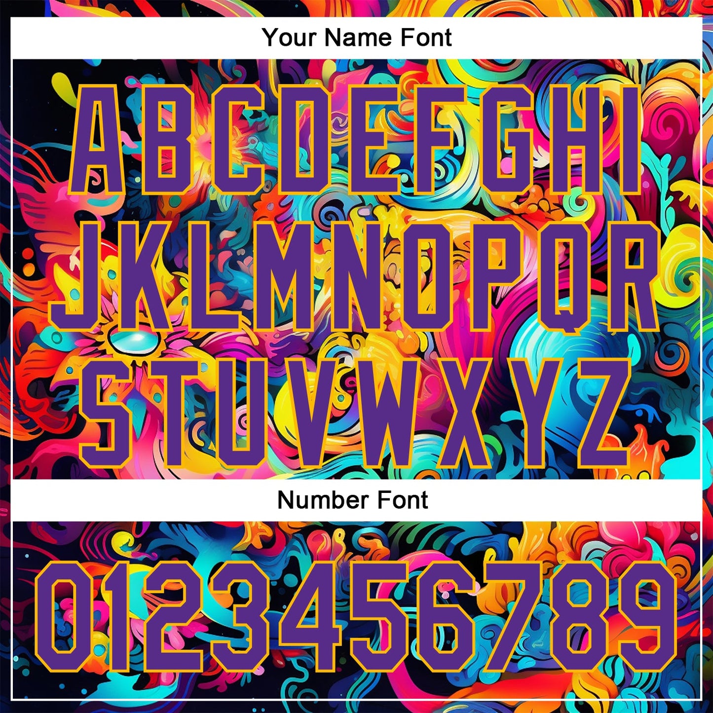 Custom Black Purple-Gold 3D Pattern Design Abstract Painting Authentic Baseball Jersey view 5