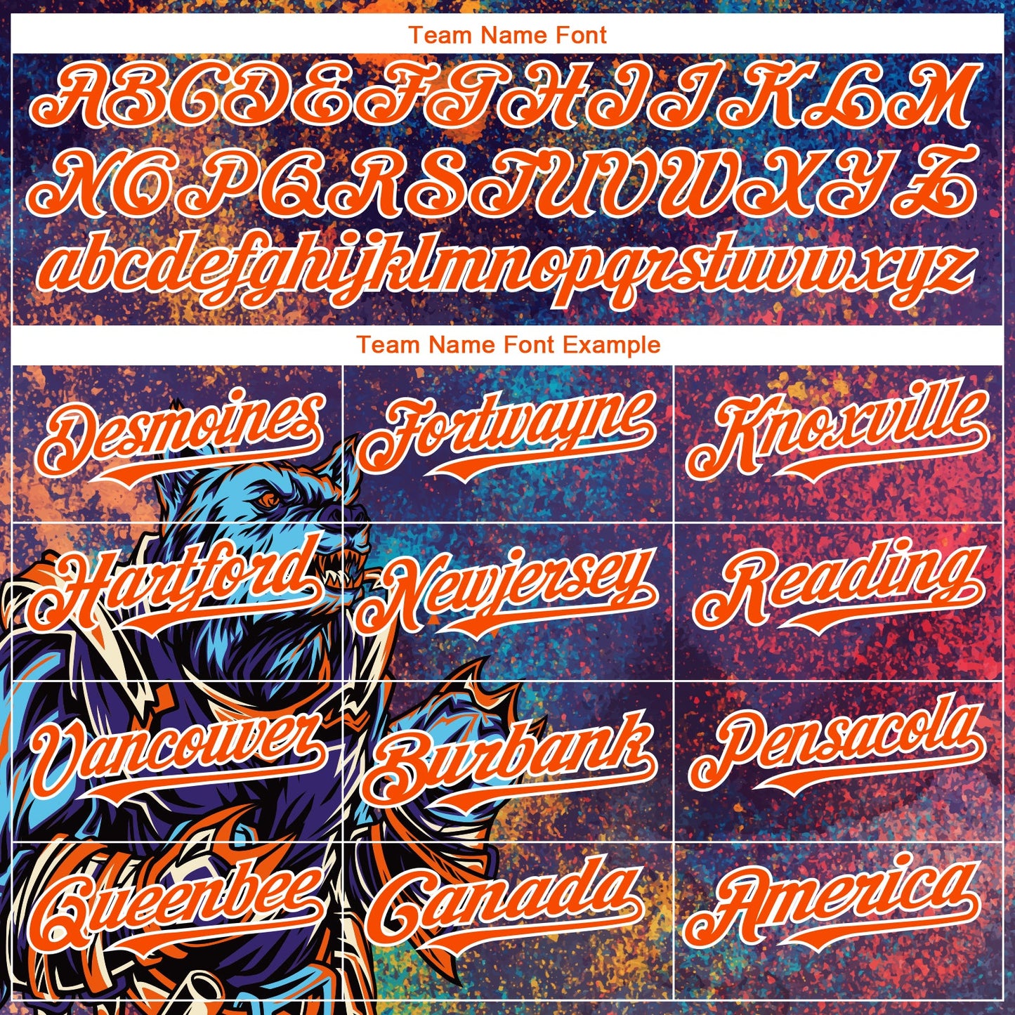 Custom Purple Orange-White 3D Pattern Design Holi Festival Color Powder Authentic Baseball Jersey view 4