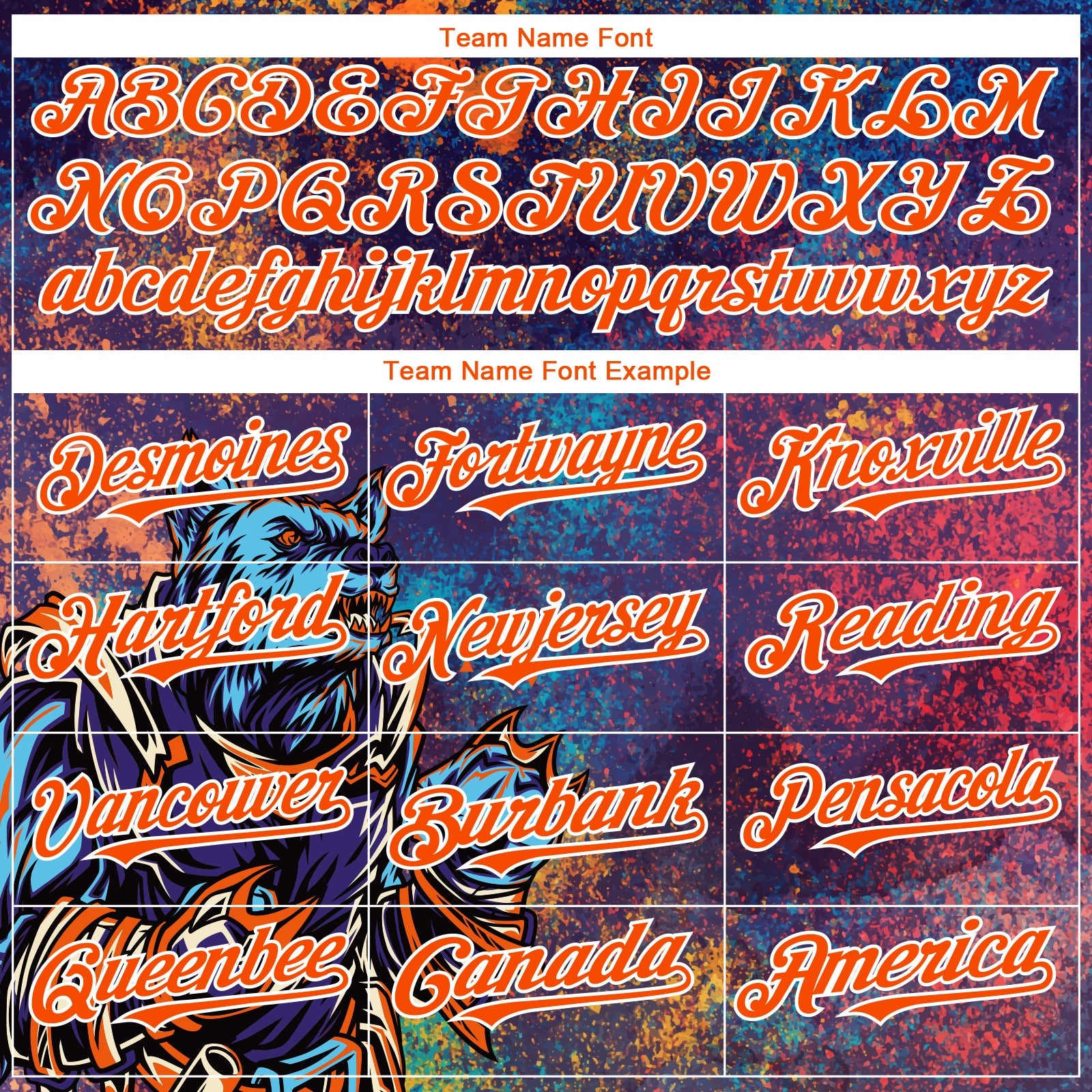 Custom Purple Orange-White 3D Pattern Design Holi Festival Color Powder Authentic Baseball Jersey view 4