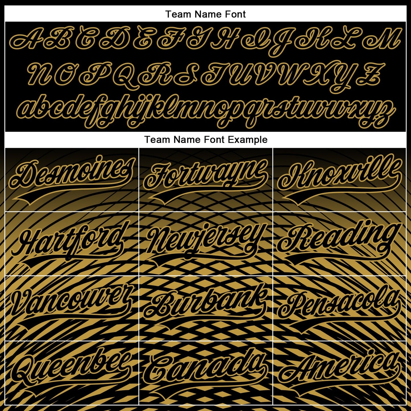 Custom Black Old Gold 3D Pattern Design Gradient Lines Authentic Baseball Jersey view 4
