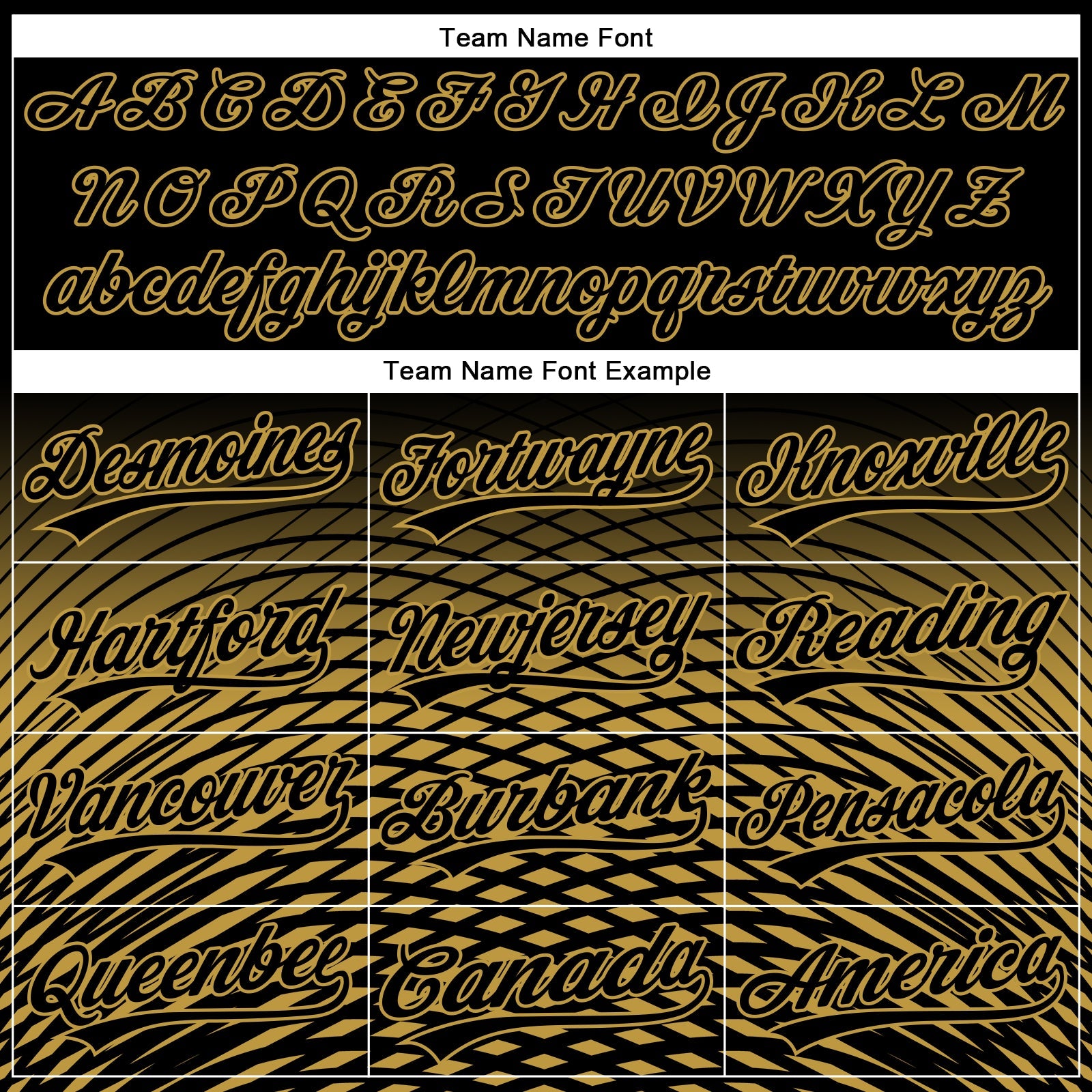 Custom Black Old Gold 3D Pattern Design Gradient Lines Authentic Baseball Jersey view 4