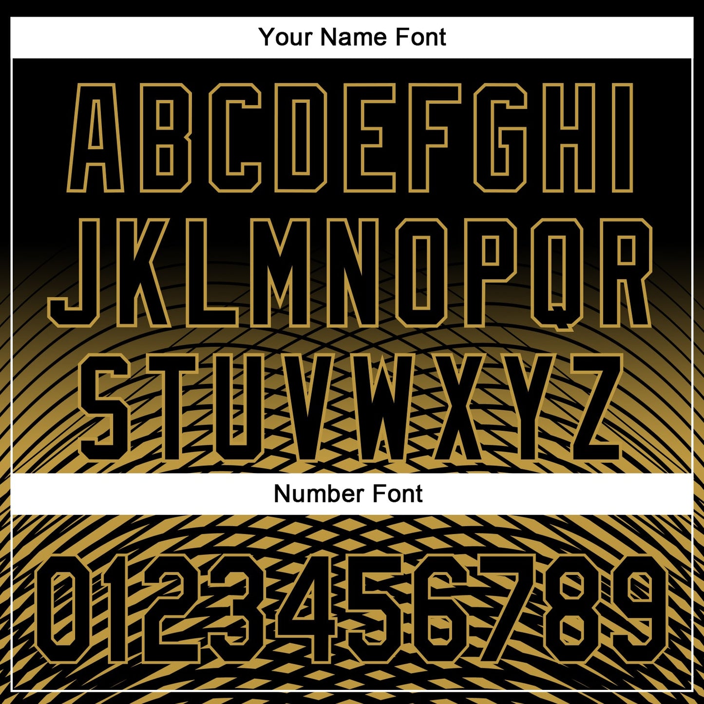 Custom Black Old Gold 3D Pattern Design Gradient Lines Authentic Baseball Jersey view 5
