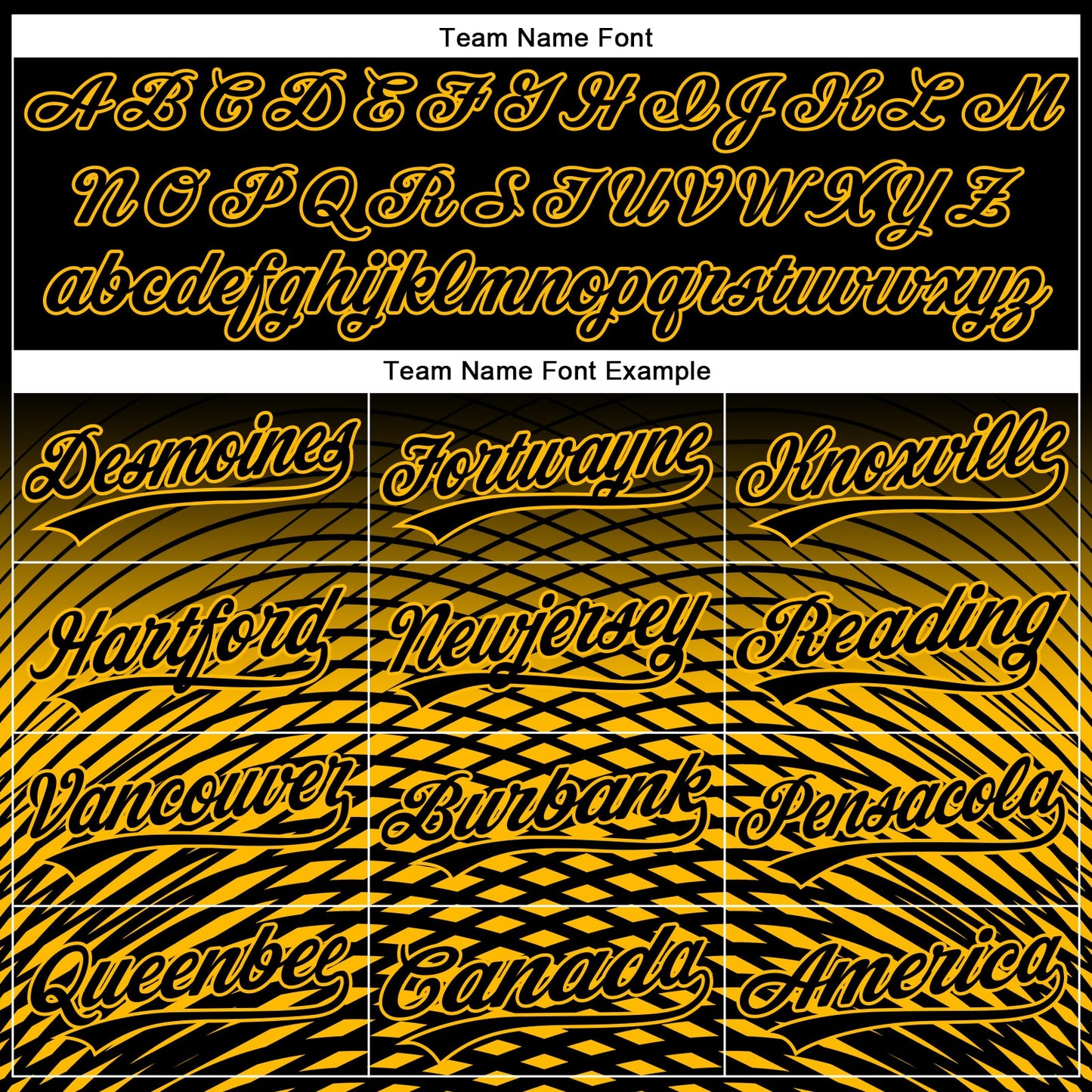 Custom Black Gold 3D Pattern Design Gradient Lines Authentic Baseball Jersey view 4