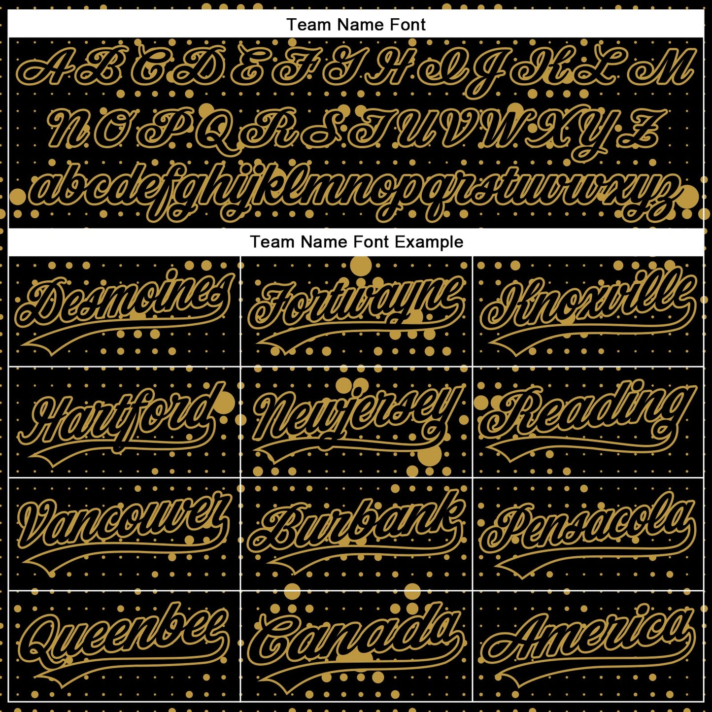 Custom Black Old Gold 3D Pattern Design Geometric Halftone Dots Authentic Baseball Jersey view 4