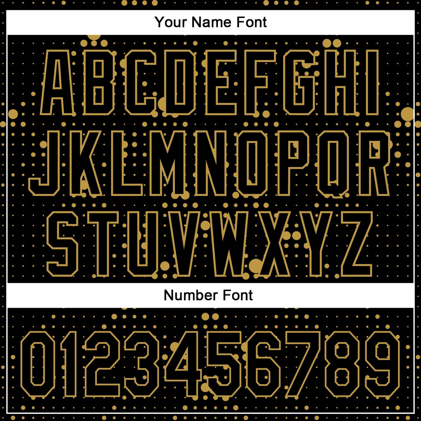 Custom Black Old Gold 3D Pattern Design Geometric Halftone Dots Authentic Baseball Jersey view 5