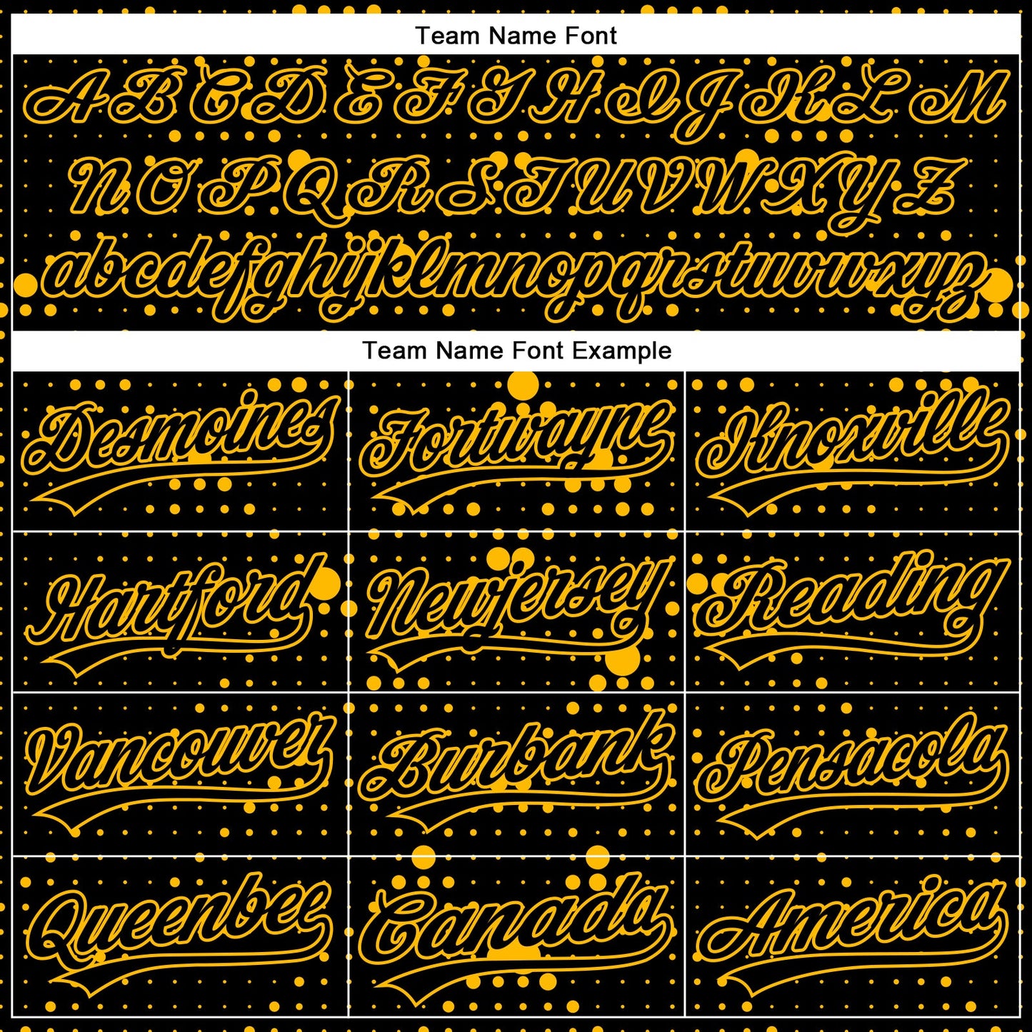 Custom Black Gold 3D Pattern Design Geometric Halftone Dots Authentic Baseball Jersey view 4
