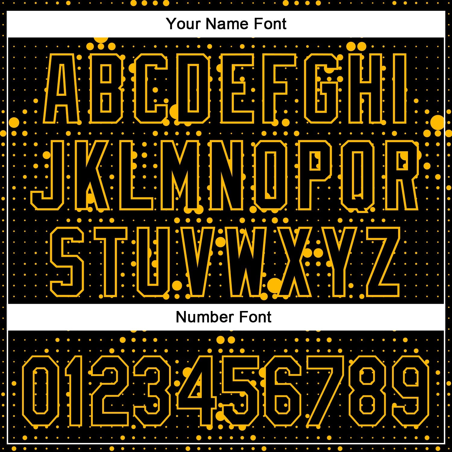 Custom Black Gold 3D Pattern Design Geometric Halftone Dots Authentic Baseball Jersey view 5