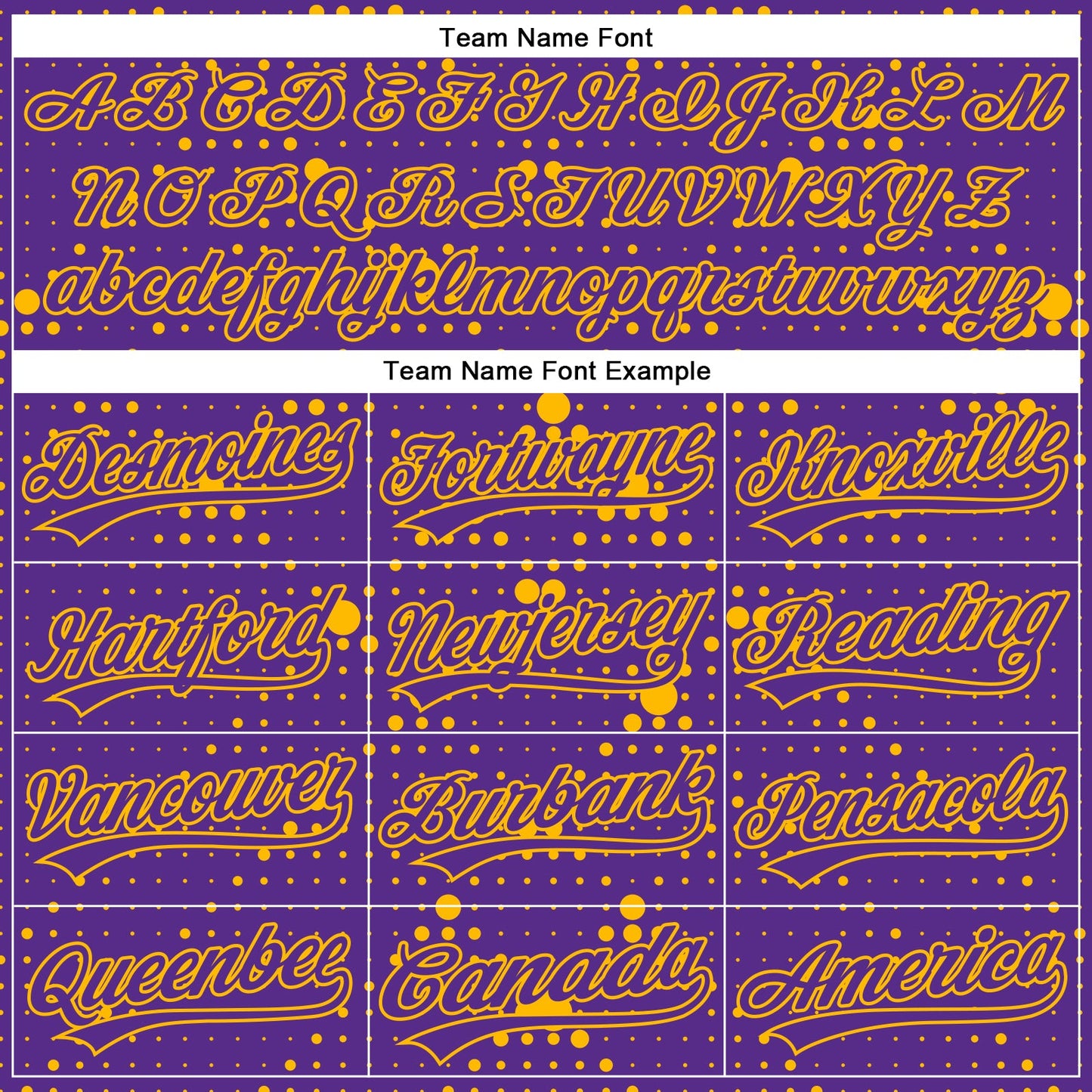 Custom Purple Gold 3D Pattern Design Geometric Halftone Dots Authentic Baseball Jersey view 4