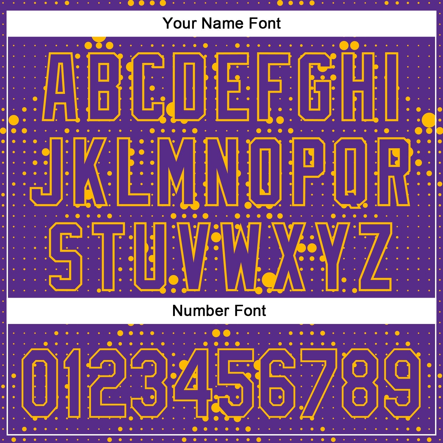 Custom Purple Gold 3D Pattern Design Geometric Halftone Dots Authentic Baseball Jersey view 5