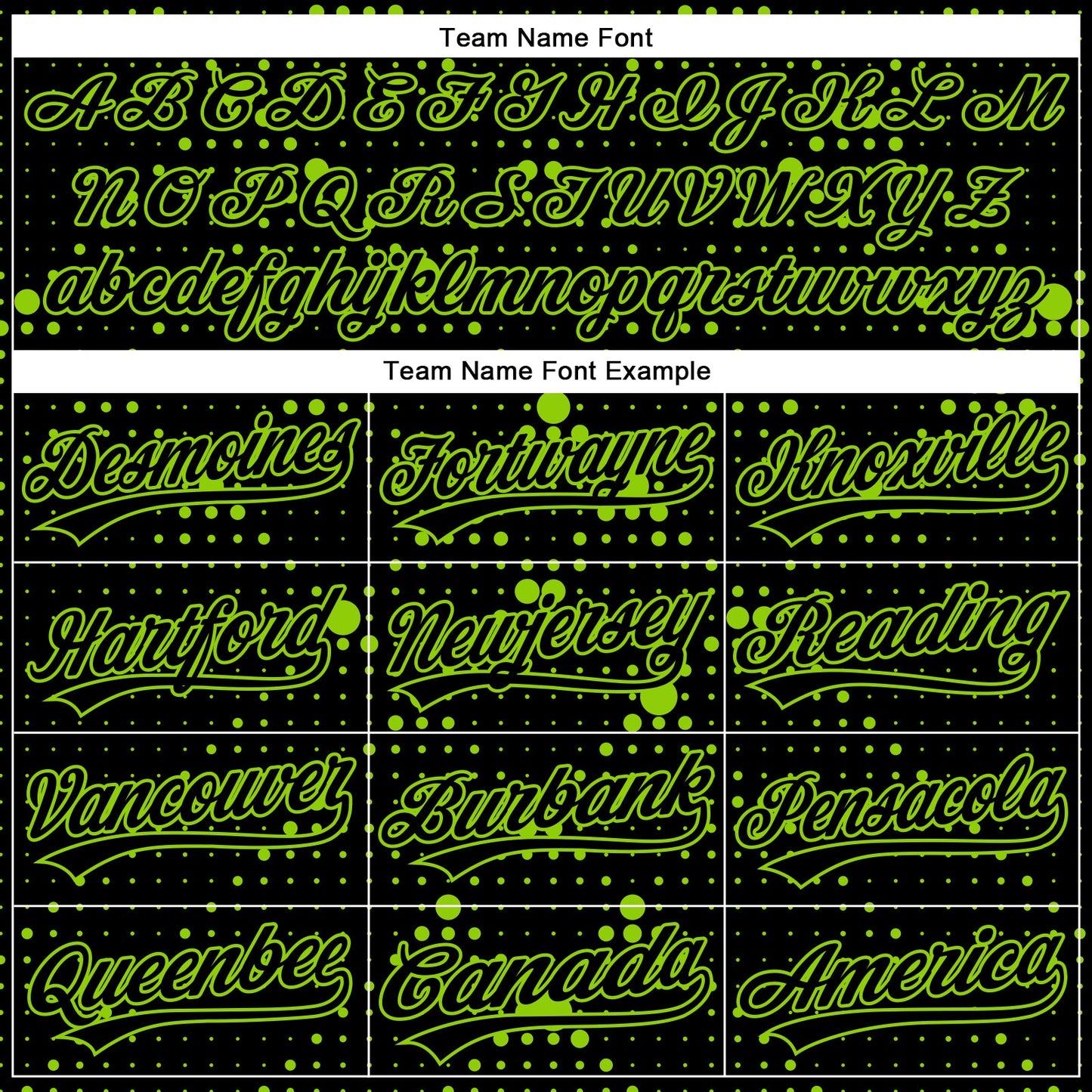 Custom Black Neon Green 3D Pattern Design Geometric Halftone Dots Authentic Baseball Jersey view 4