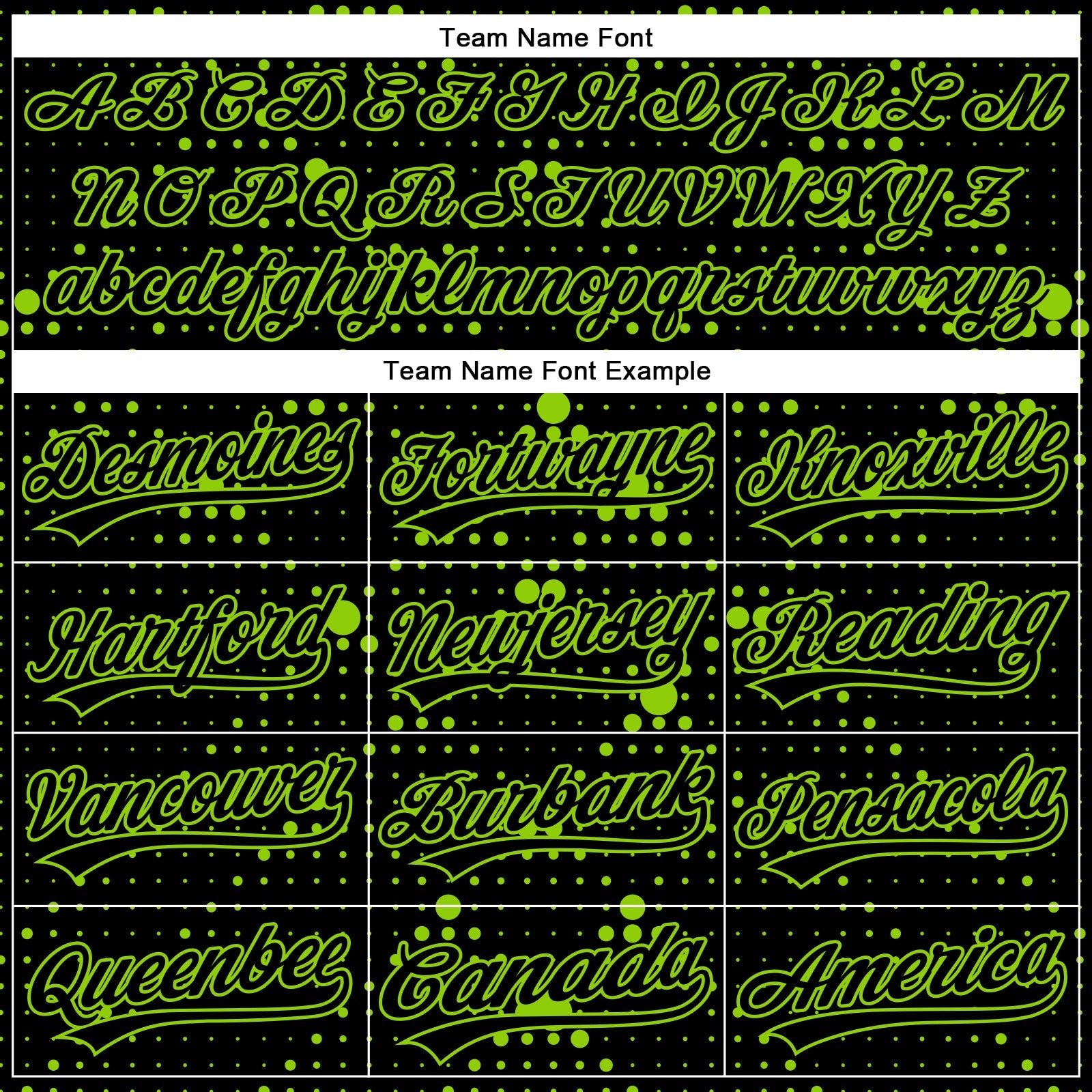 Custom Black Neon Green 3D Pattern Design Geometric Halftone Dots Authentic Baseball Jersey view 4