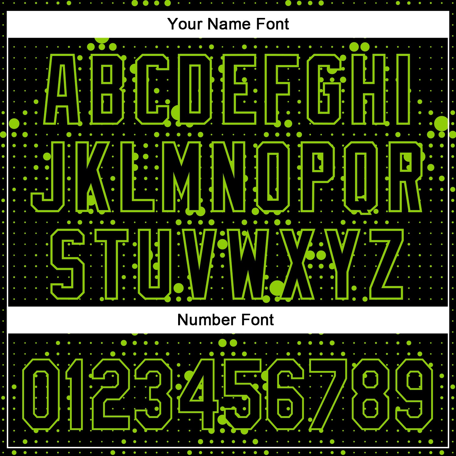 Custom Black Neon Green 3D Pattern Design Geometric Halftone Dots Authentic Baseball Jersey view 5