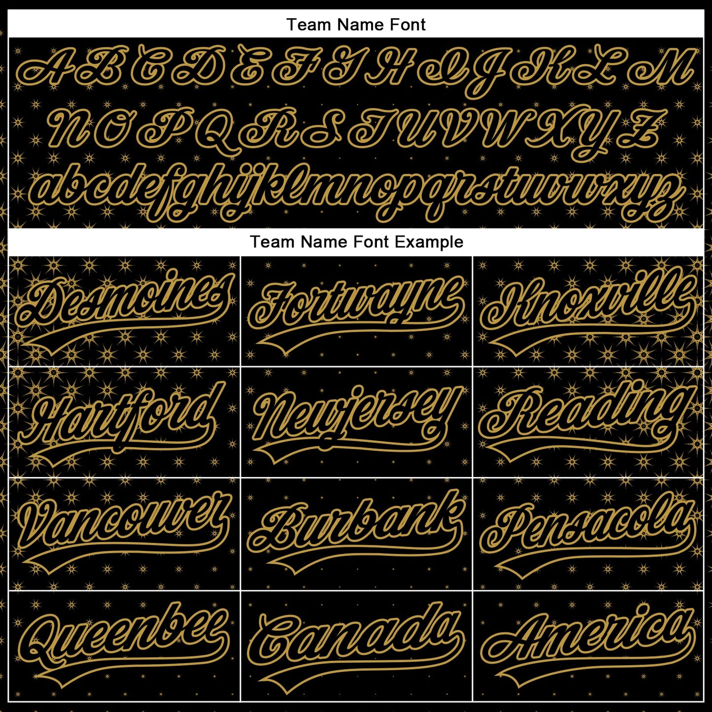 Custom Black Old Gold 3D Pattern Design Geometric Stars Authentic Baseball Jersey view 4