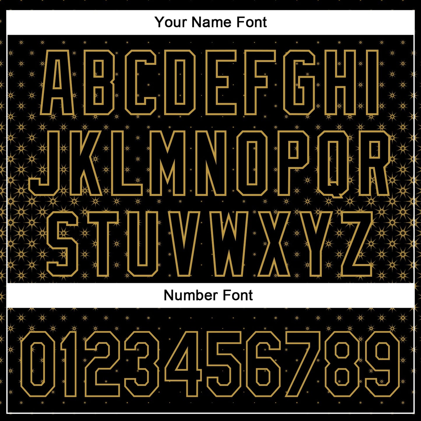 Custom Black Old Gold 3D Pattern Design Geometric Stars Authentic Baseball Jersey view 5
