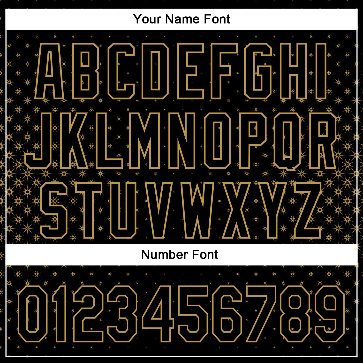 Custom Black Old Gold 3D Pattern Design Geometric Stars Authentic Baseball Jersey view 5