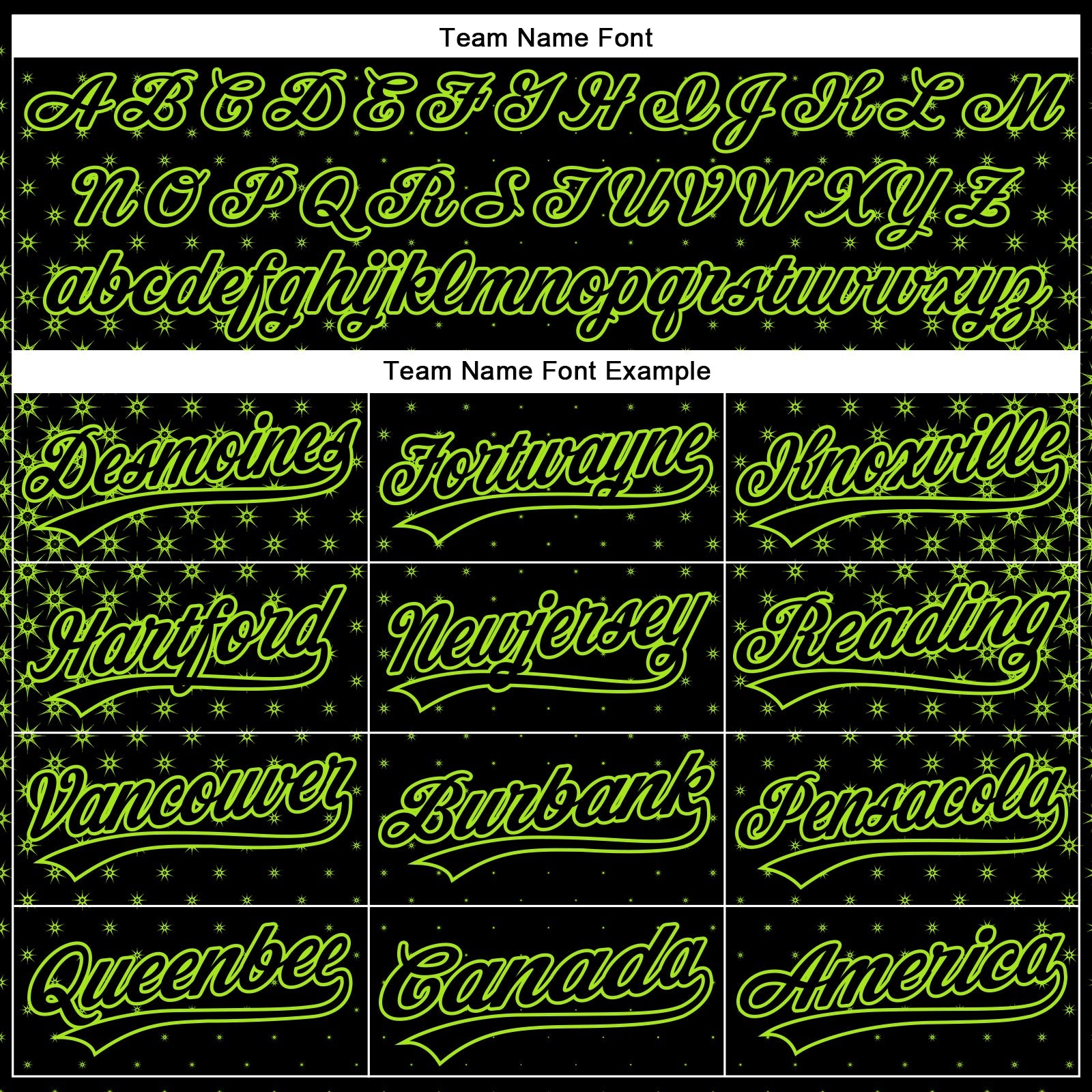 Custom Black Neon Green 3D Pattern Design Geometric Stars Authentic Baseball Jersey view 4