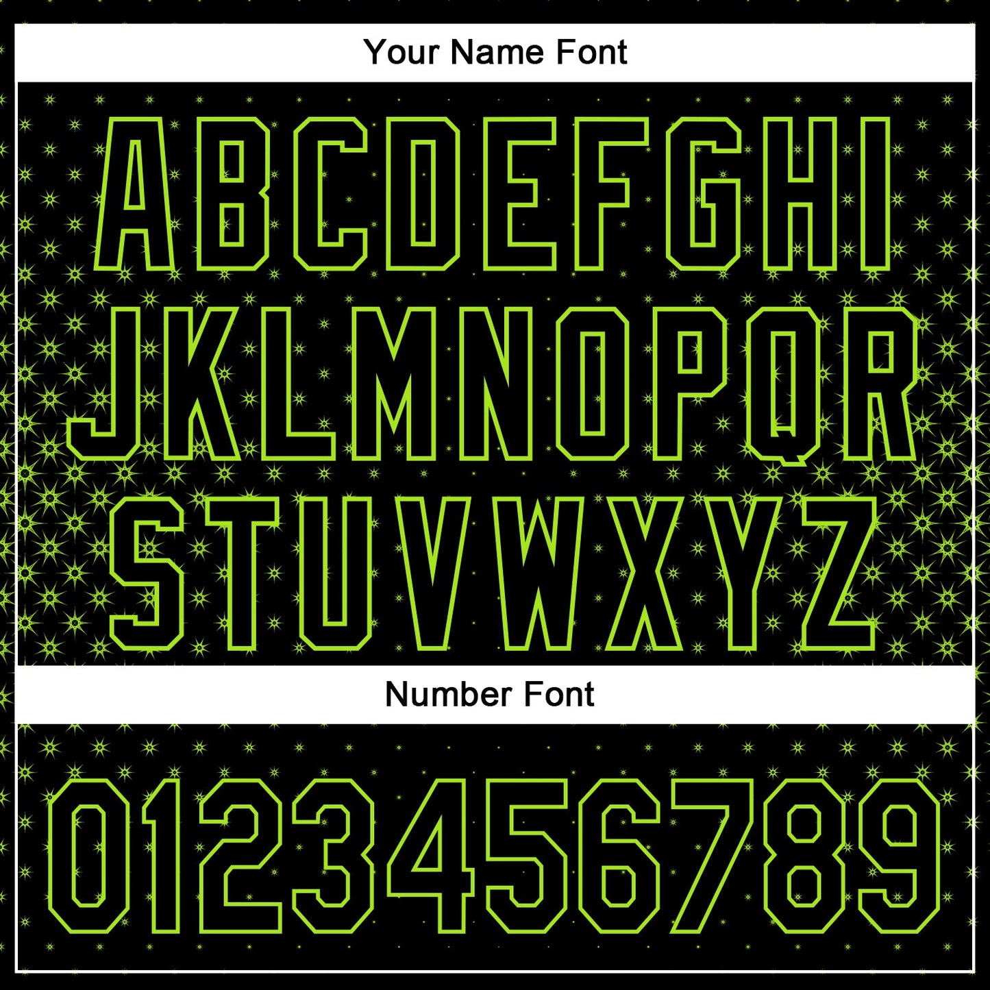 Custom Black Neon Green 3D Pattern Design Geometric Stars Authentic Baseball Jersey view 5