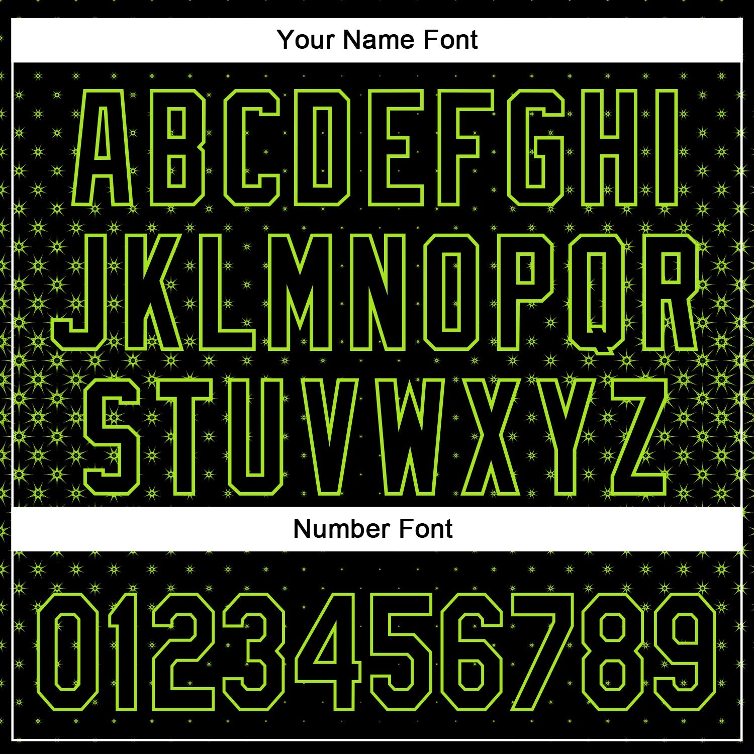 Custom Black Neon Green 3D Pattern Design Geometric Stars Authentic Baseball Jersey view 5