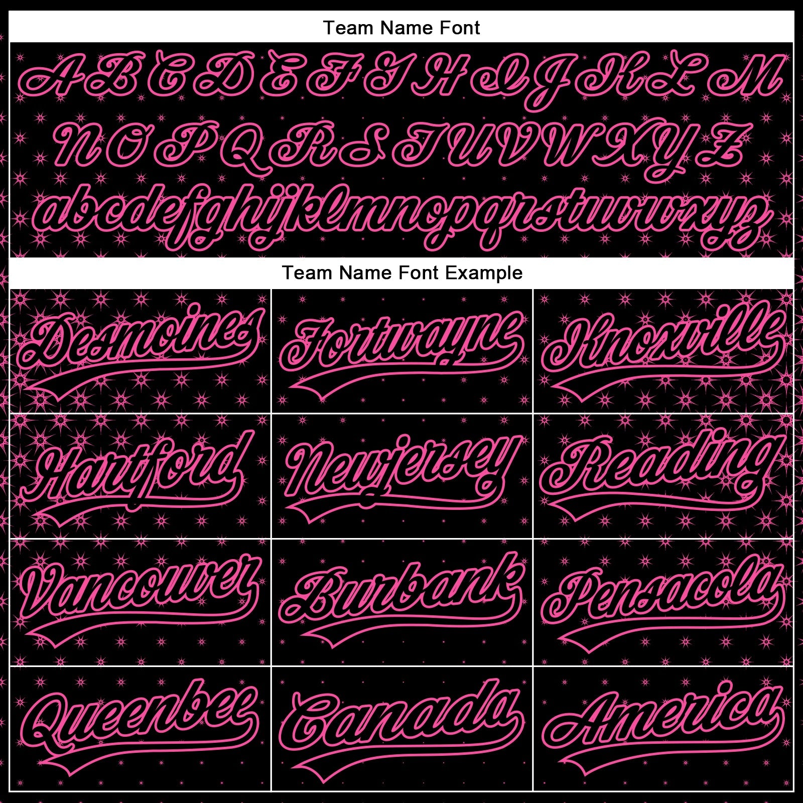 Custom Black Pink 3D Pattern Design Geometric Stars Authentic Baseball Jersey view 4