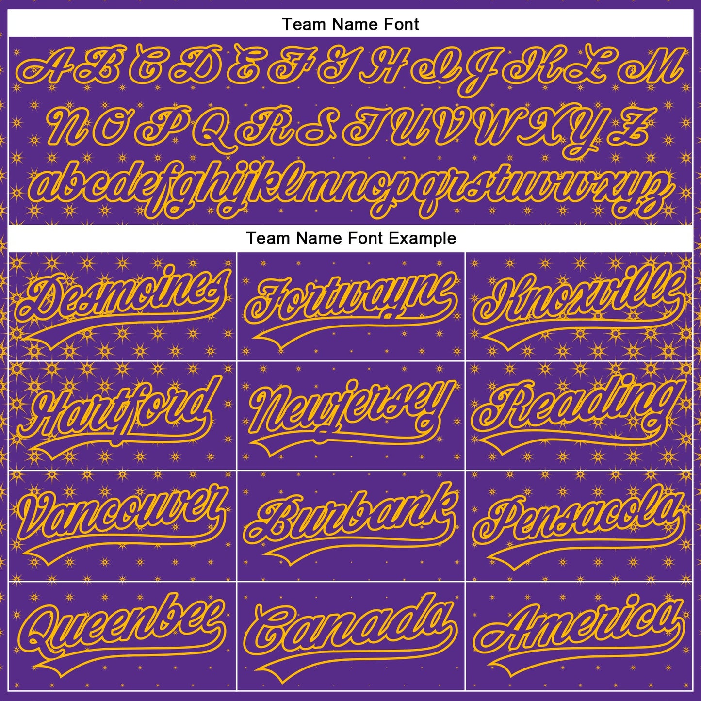 Custom Purple Gold 3D Pattern Design Geometric Stars Authentic Baseball Jersey view 4