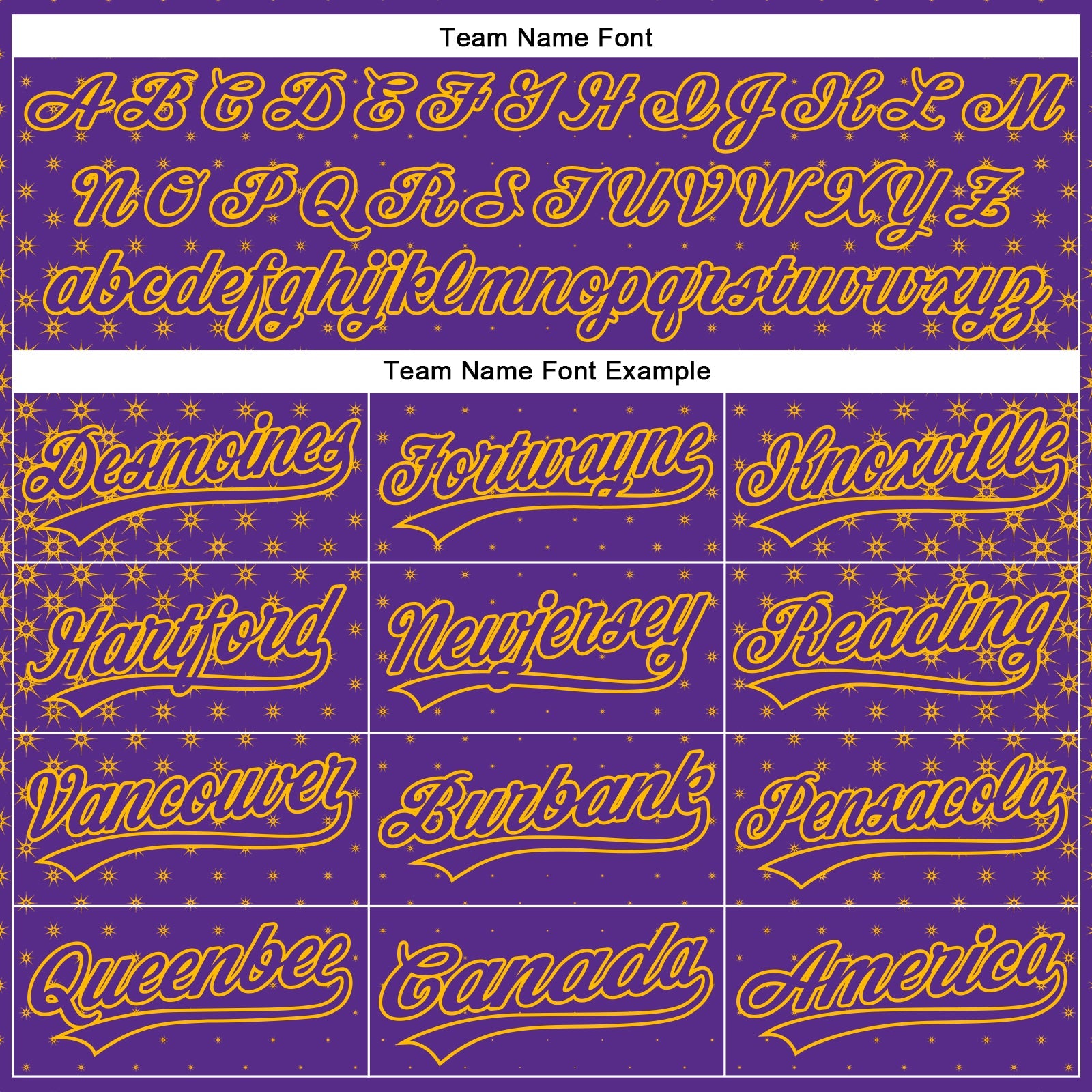Custom Purple Gold 3D Pattern Design Geometric Stars Authentic Baseball Jersey view 4