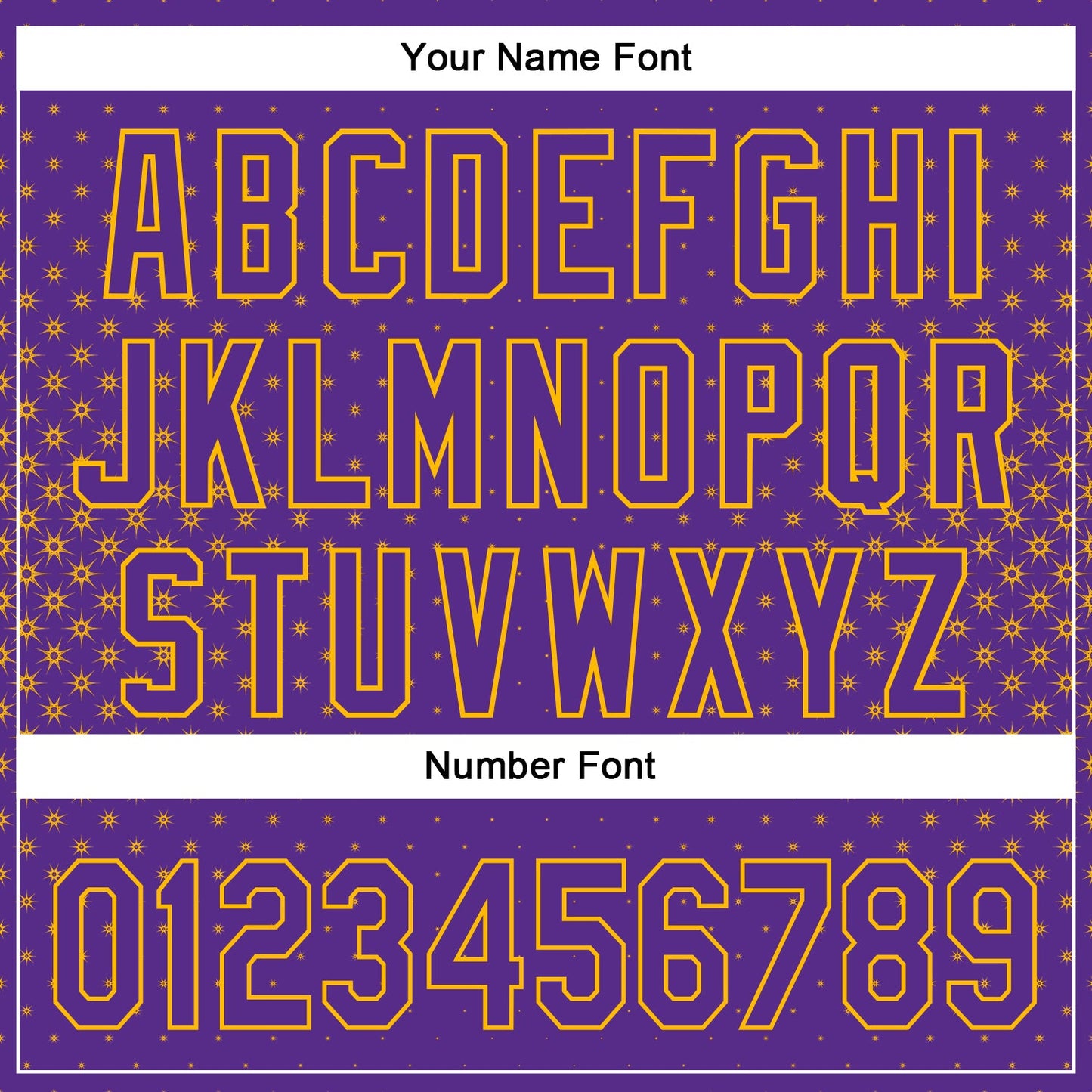 Custom Purple Gold 3D Pattern Design Geometric Stars Authentic Baseball Jersey view 5