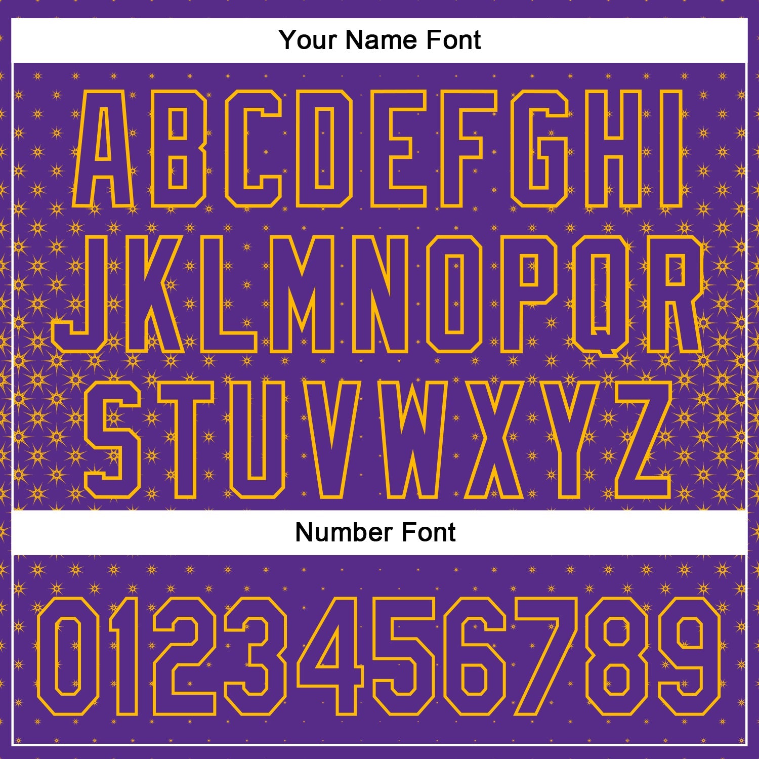 Custom Purple Gold 3D Pattern Design Geometric Stars Authentic Baseball Jersey view 5