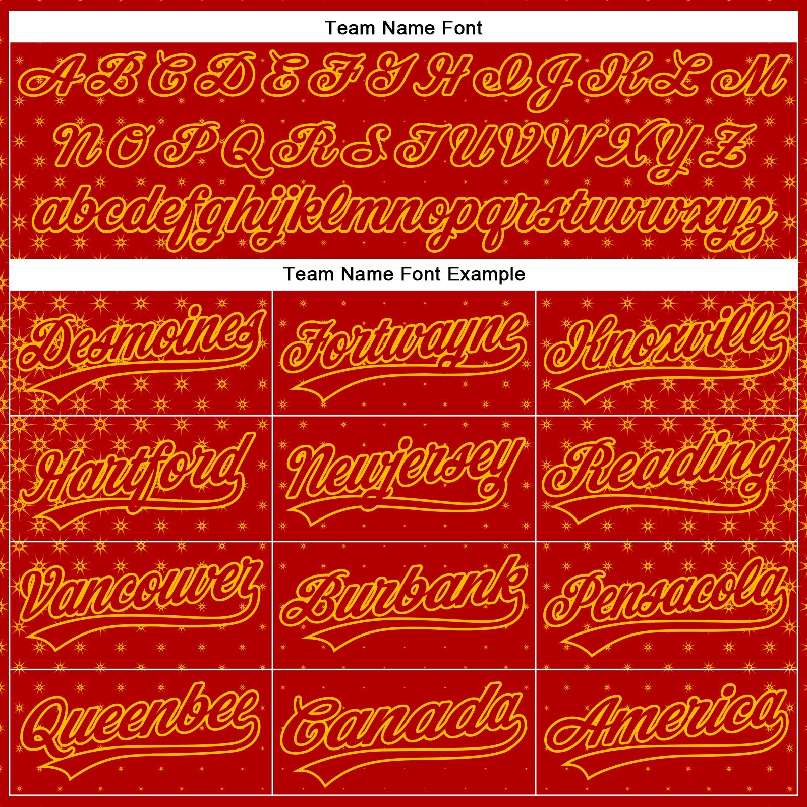 Custom Red Gold 3D Pattern Design Geometric Stars Authentic Baseball Jersey view 4