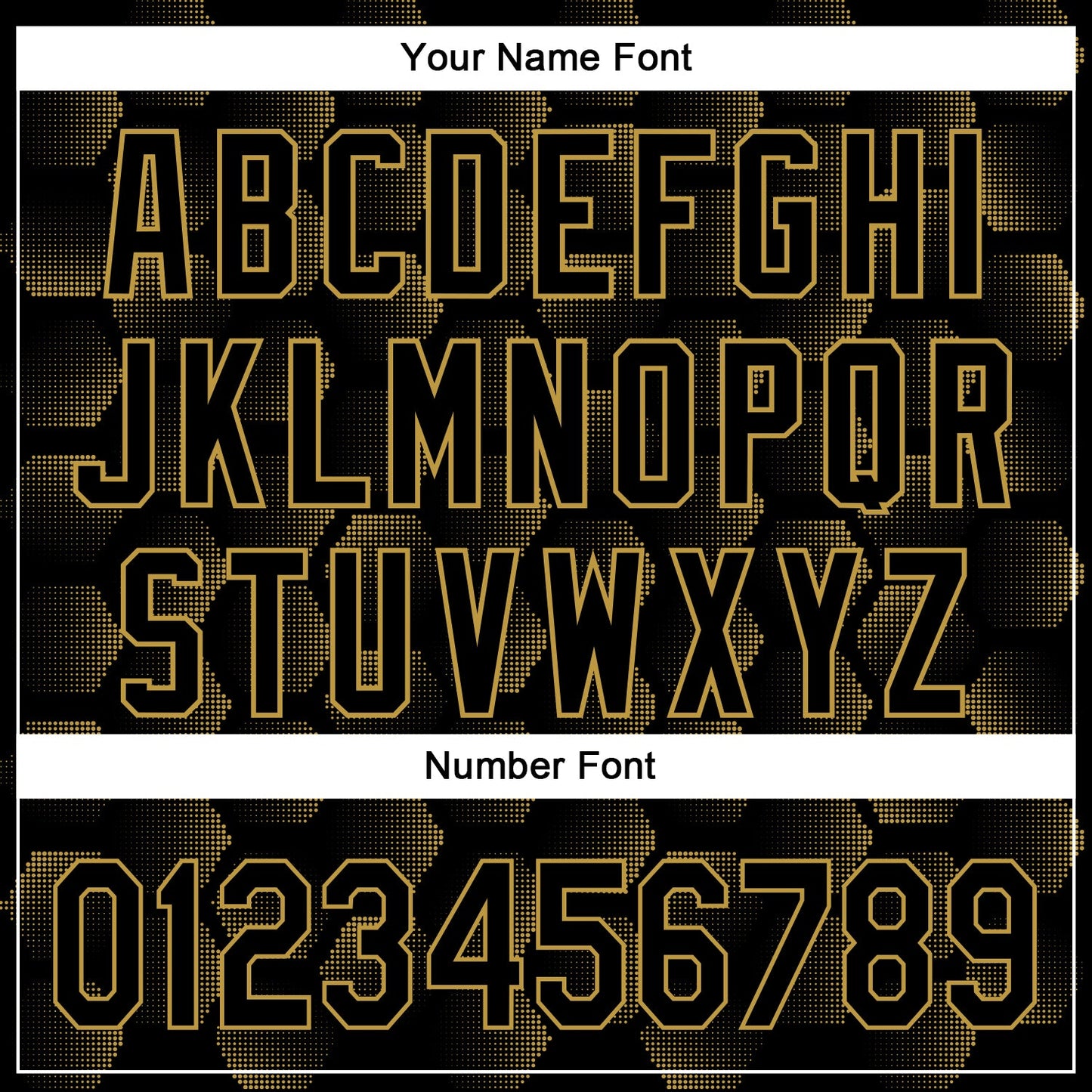 Custom Black Old Gold 3D Pattern Design Halftone Geometric Shapes Authentic Baseball Jersey view 5