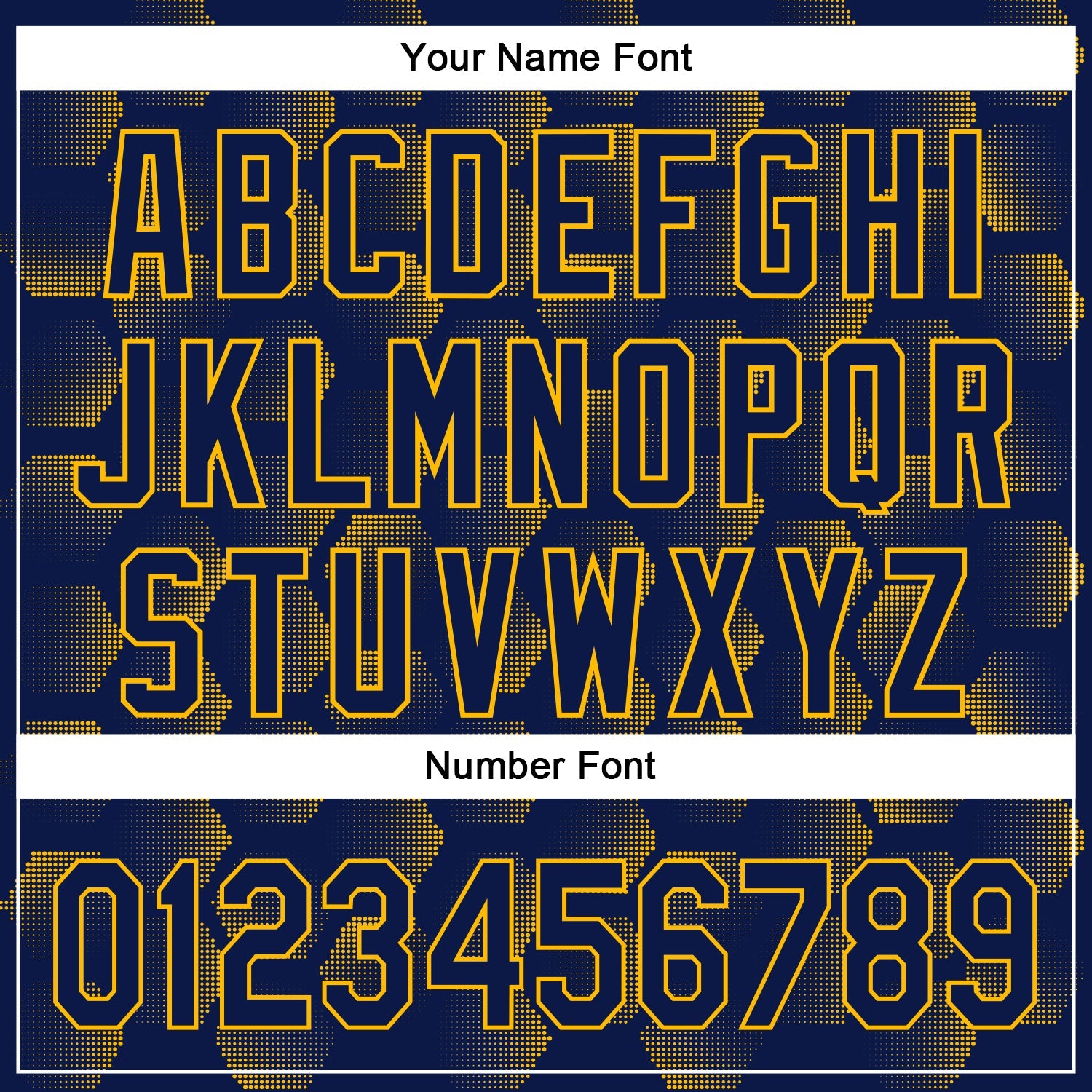 Custom Navy Gold 3D Pattern Design Halftone Geometric Shapes Authentic Baseball Jersey view 5