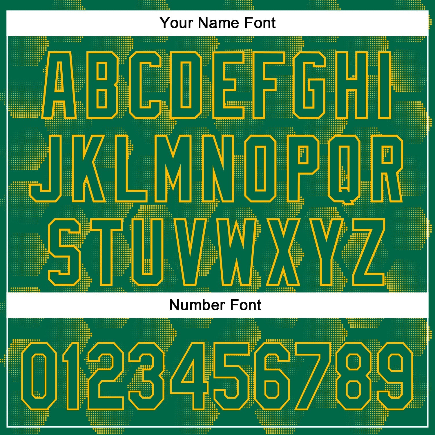Custom Kelly Green Gold 3D Pattern Design Halftone Geometric Shapes Authentic Baseball Jersey view 5