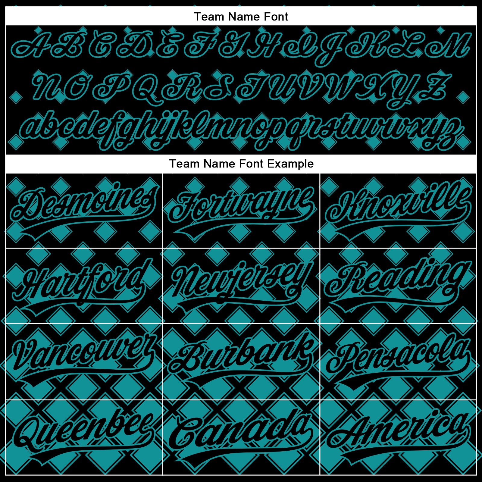 Custom Black Teal 3D Pattern Design Geometric Shapes Authentic Baseball Jersey view 4