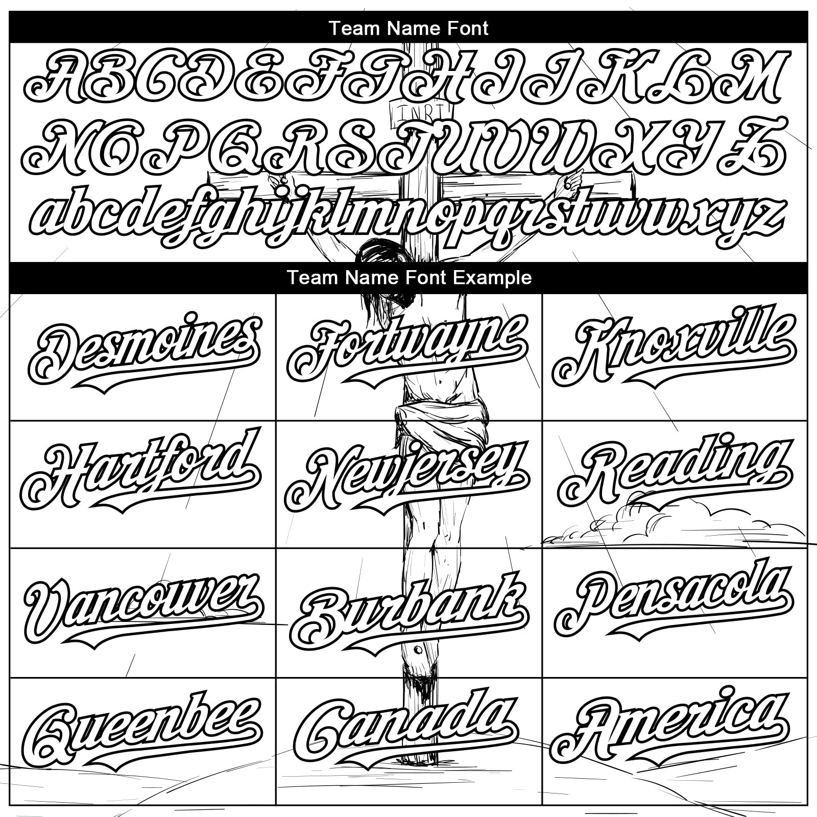 Custom White Black 3D Pattern Design Religion Cross Jesus Christ Good Friday Authentic Baseball Jersey view 4
