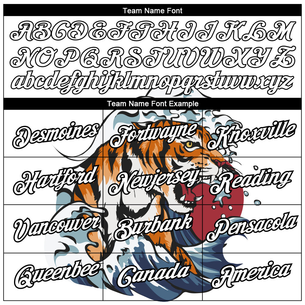 Custom White Black 3D Pattern Design Tiger Performance T-Shirt view 4