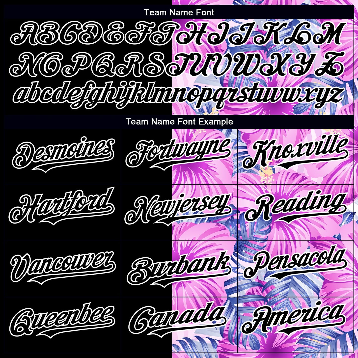 Custom Pink Black-White 3D Pattern Design Tropical Flower And Hawaii Palm Leaves Authentic Baseball Jersey view 4