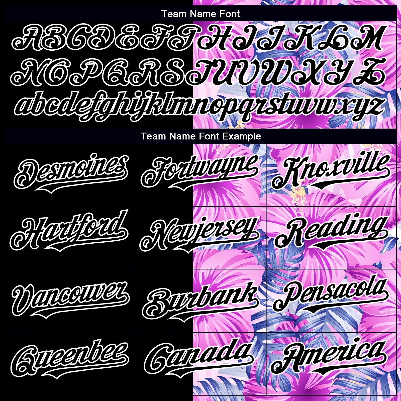 Custom Pink Black-White 3D Pattern Design Tropical Flower And Hawaii Palm Leaves Authentic Baseball Jersey view 4
