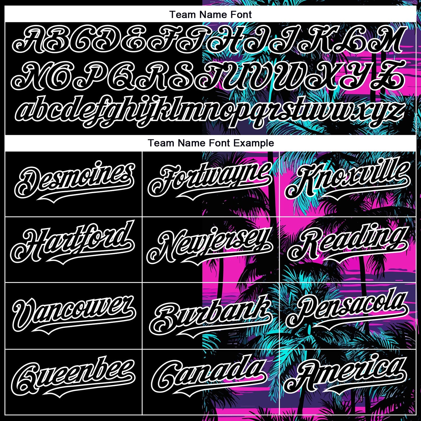 Custom Pink Black-White 3D Pattern Design Beach Hawaii Palm Trees Authentic Baseball Jersey view 4