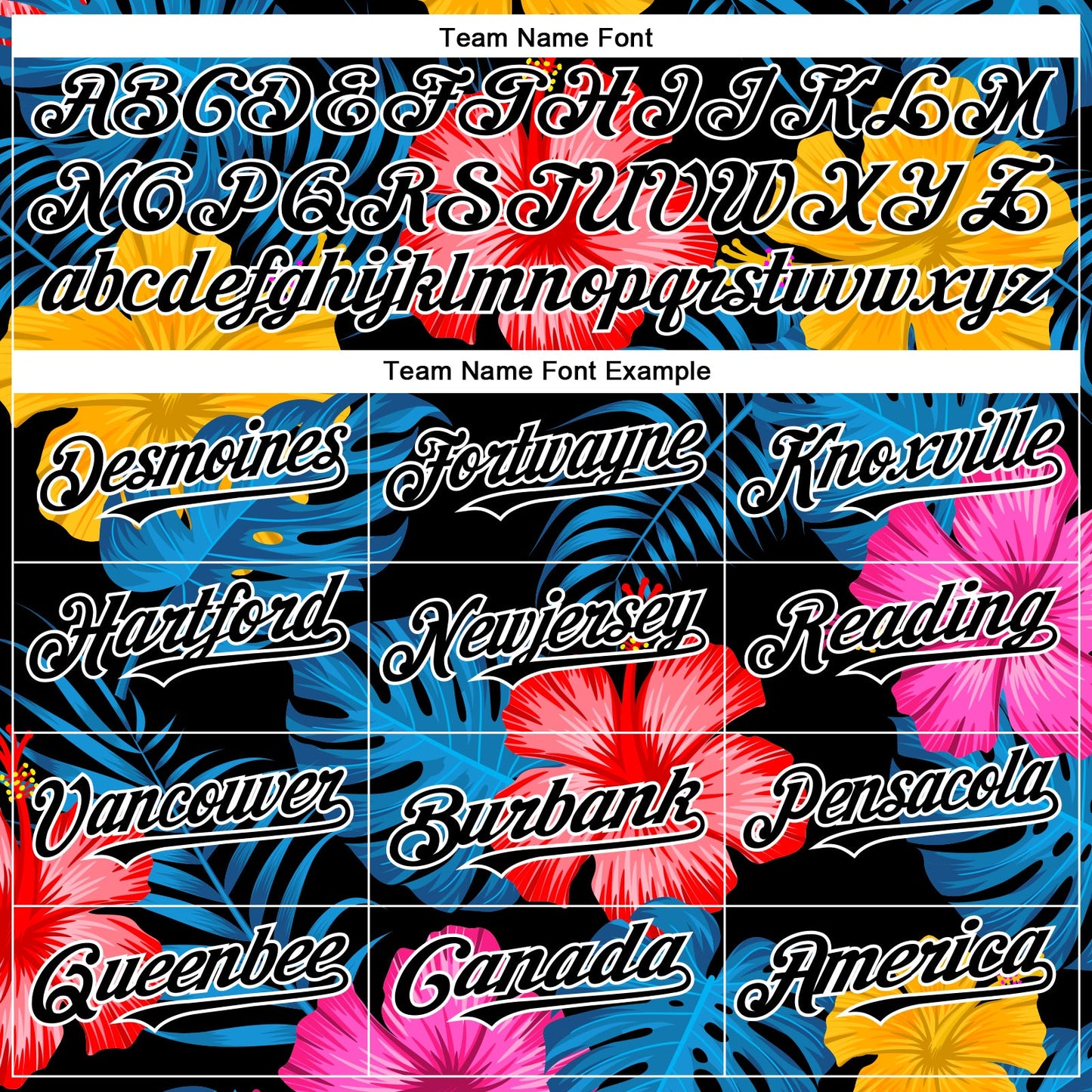 Custom Black White 3D Pattern Design Tropical Flower And Hawaii Palm Leaves Authentic Baseball Jersey view 4