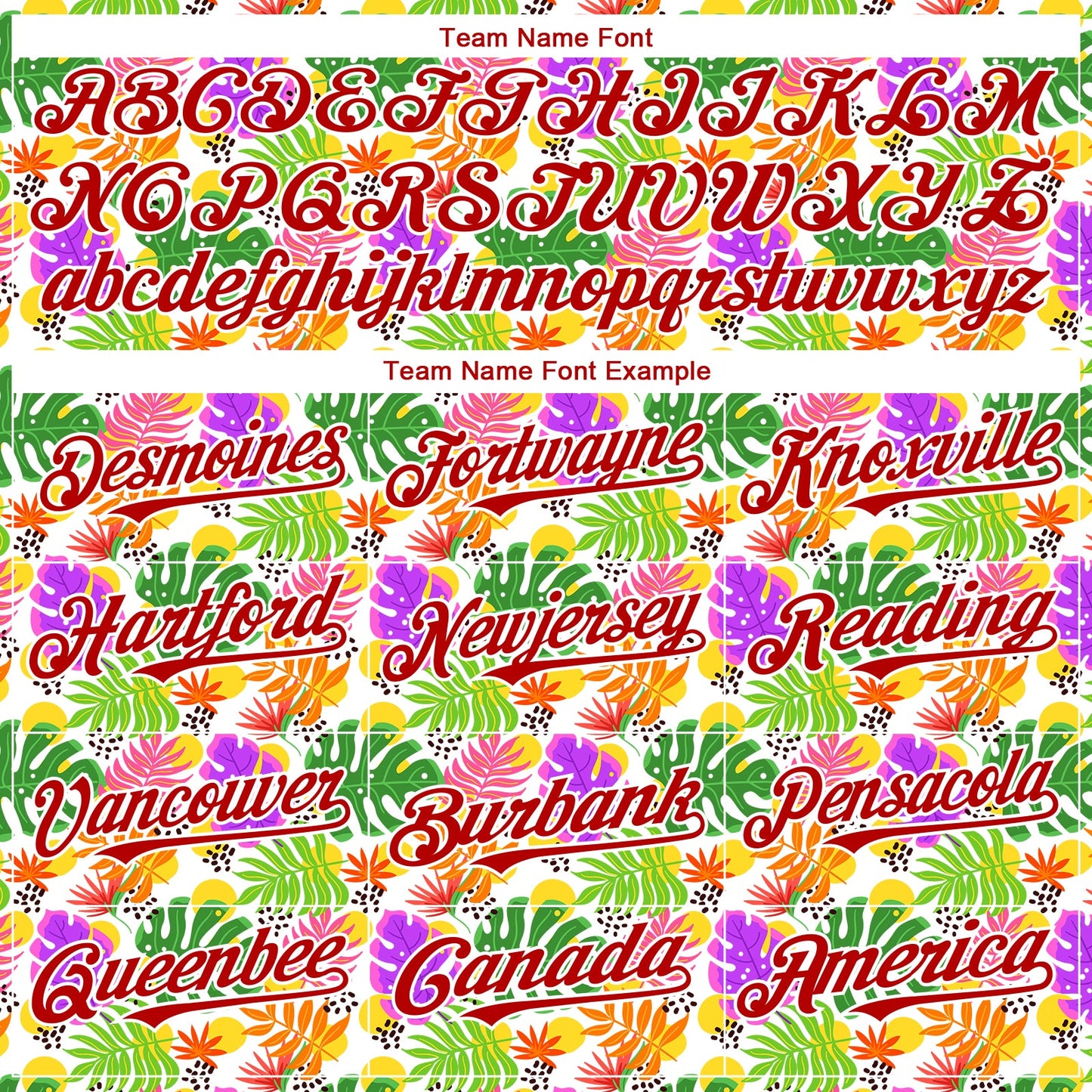 Custom White Red 3D Pattern Design Tropical Hawaii Palm Leaves Authentic Baseball Jersey view 4