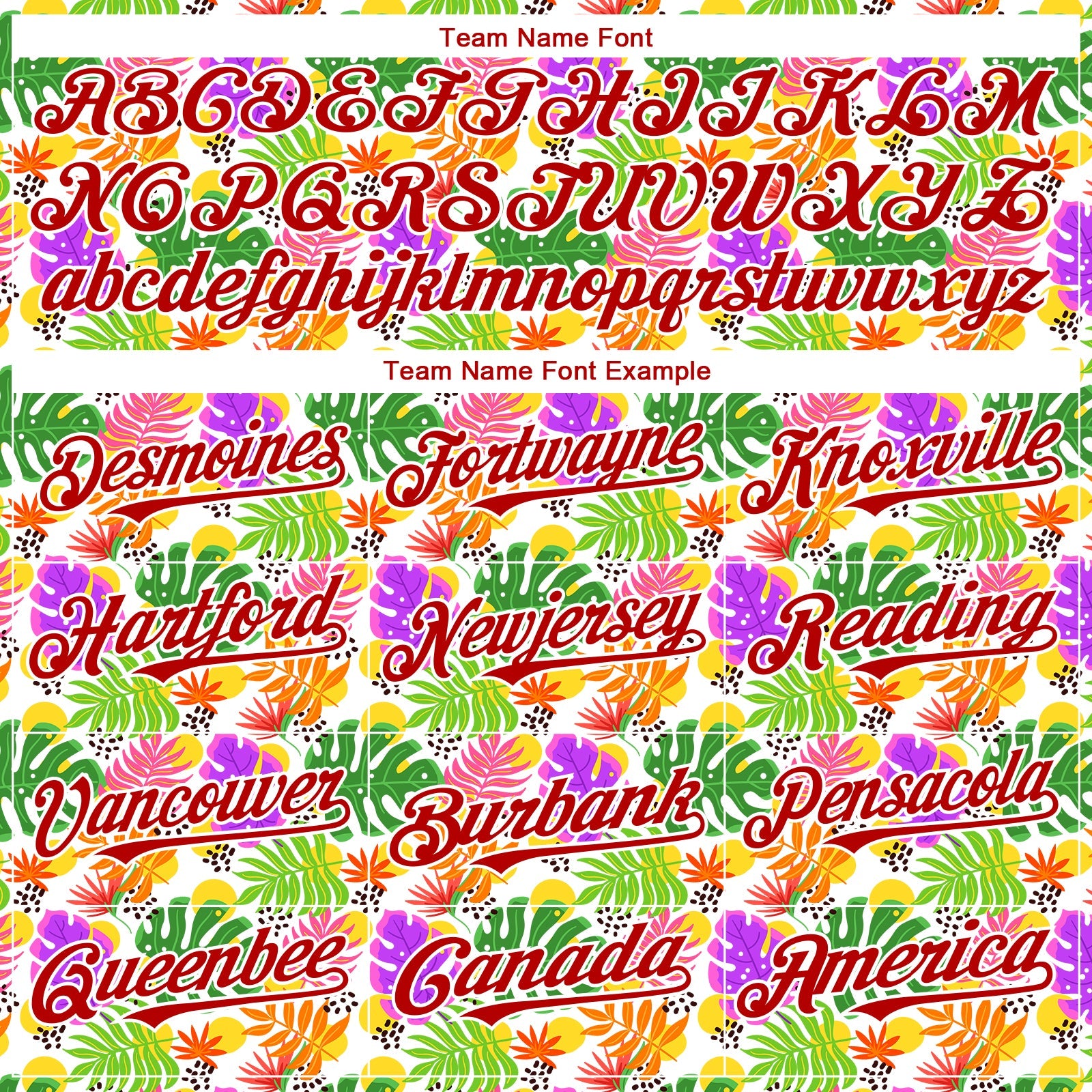 Custom White Red 3D Pattern Design Tropical Hawaii Palm Leaves Authentic Baseball Jersey view 4