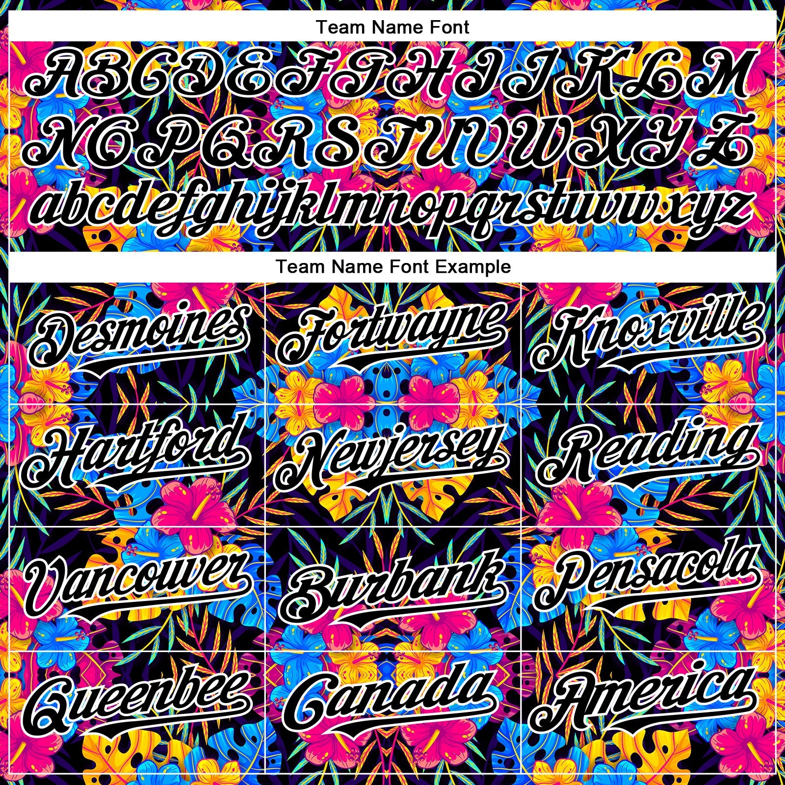 Custom Black White 3D Pattern Design Tropical Flower And Hawaii Palm Leaves Authentic Baseball Jersey view 4