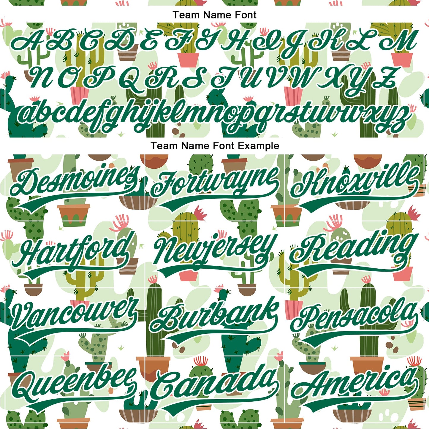 Custom White Kelly Green 3D Pattern Design Cactus Festival Authentic Baseball Jersey view 4