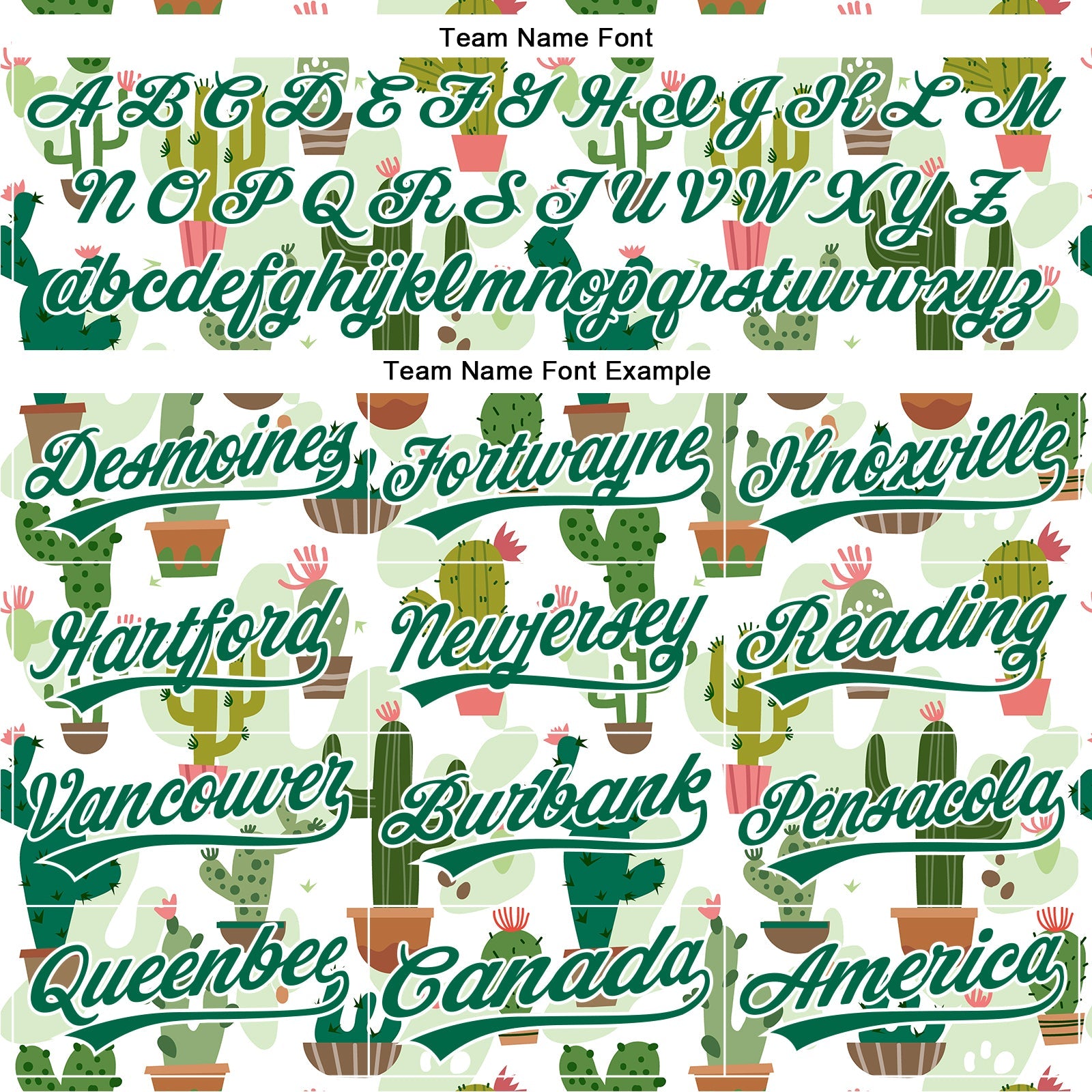 Custom White Kelly Green 3D Pattern Design Cactus Festival Authentic Baseball Jersey view 4