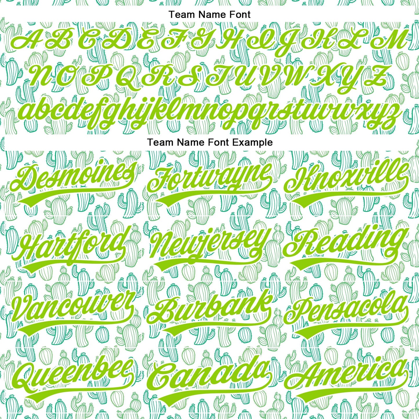 Custom White Neon Green 3D Pattern Design Cactus Festival Authentic Baseball Jersey view 4