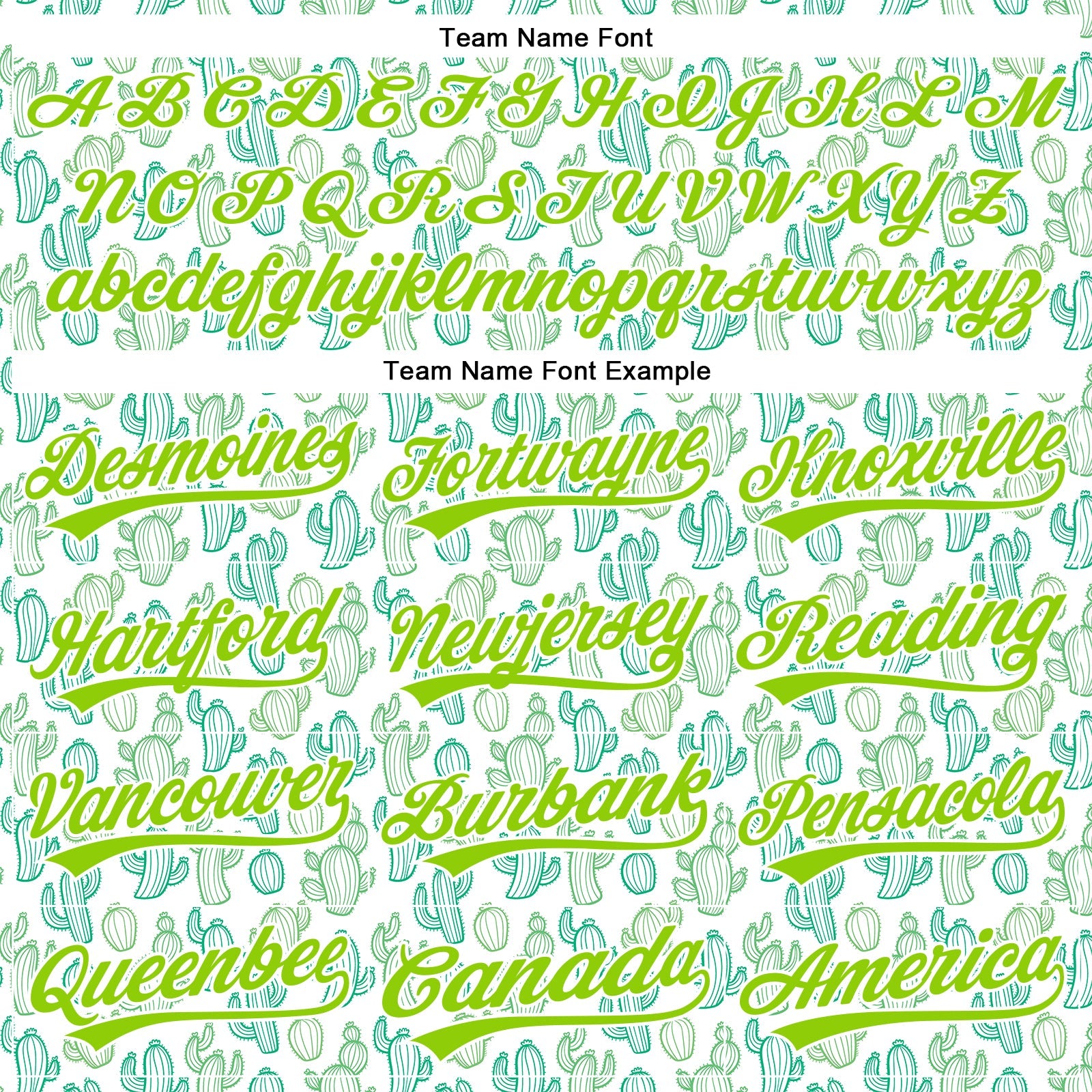 Custom White Neon Green 3D Pattern Design Cactus Festival Authentic Baseball Jersey view 4