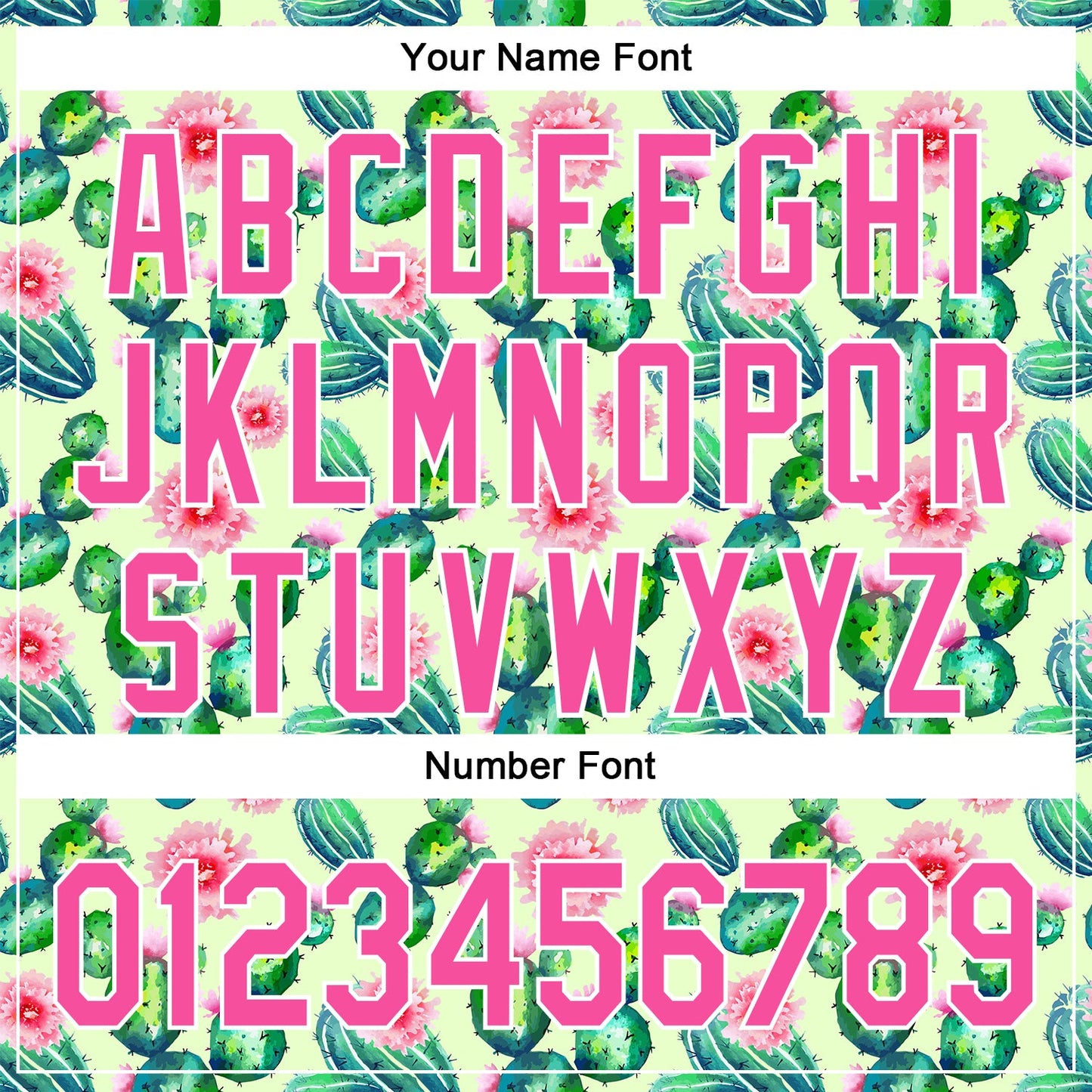Custom Green Pink-White 3D Pattern Design Cactus Festival Authentic Baseball Jersey view 5